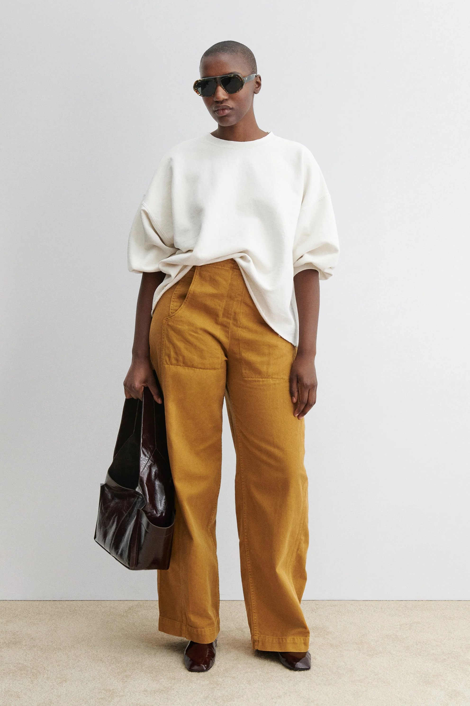 Rachel Comey | Tany Wide-Leg Pant in Overdyed Denim Ochre - Image 8