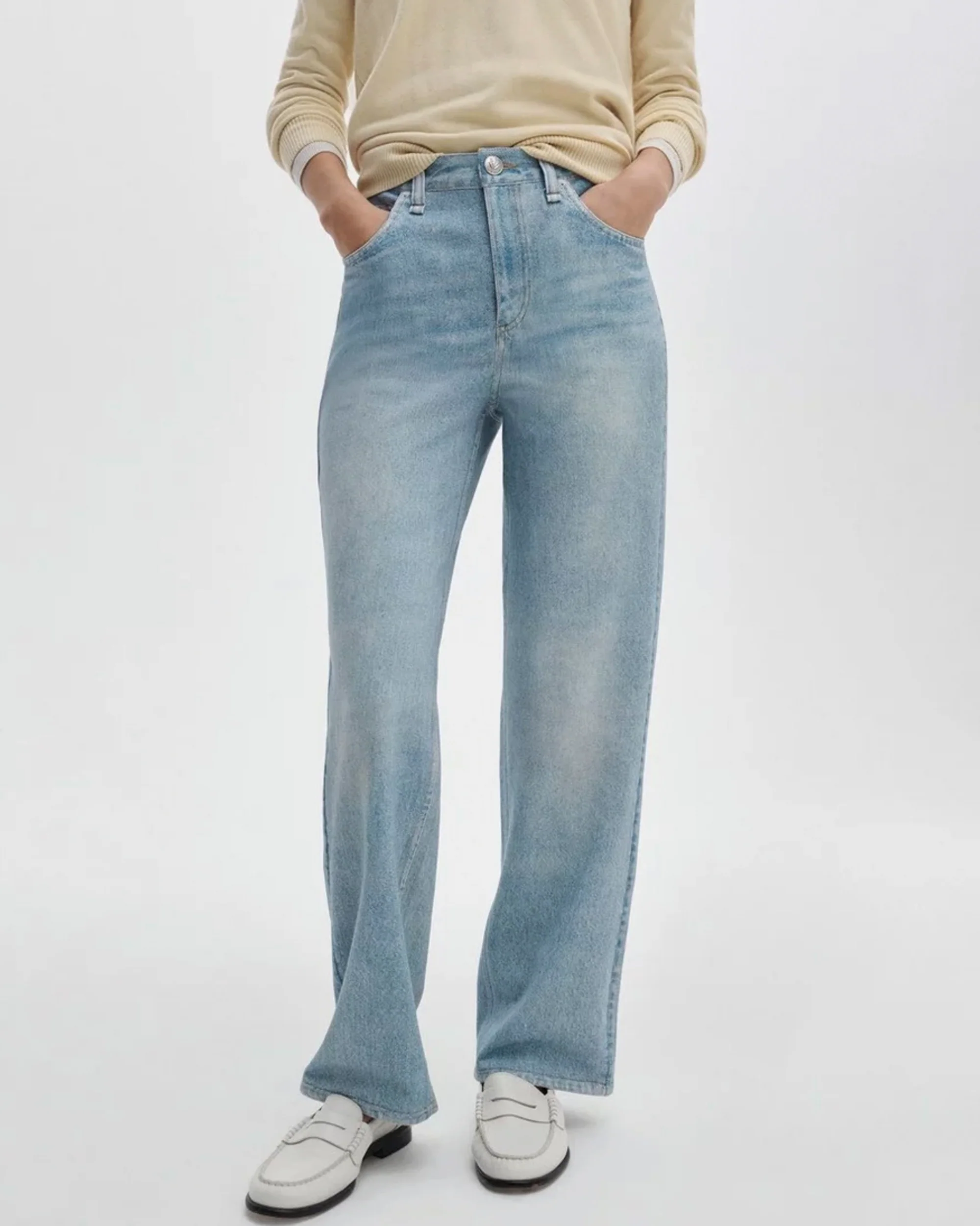 Rag & Bone | Miramar Shea Ankle Jean - Cropped Indigo Denim Salin - Image 3