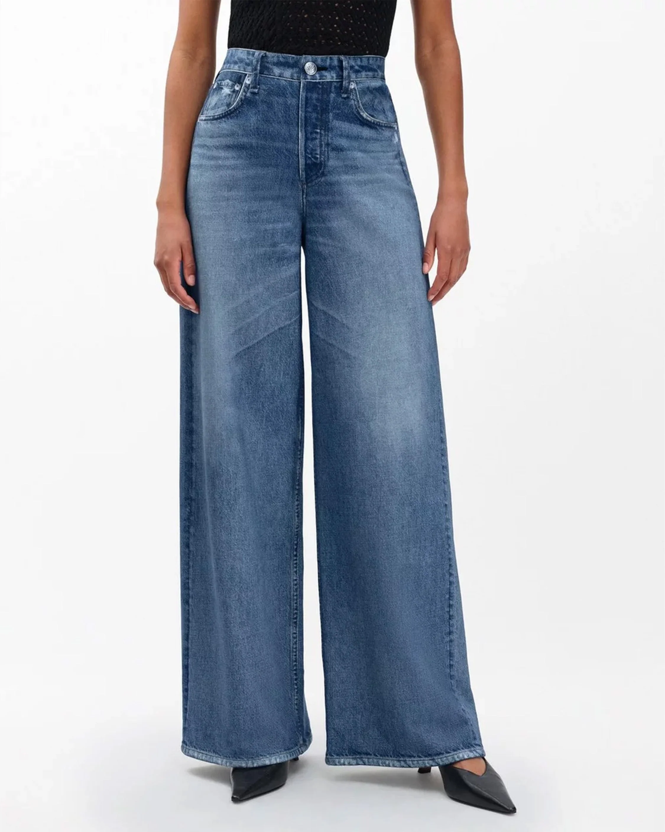Rag & Bone | Miramar Sofie Ankle Straight Jeans - High Rise Crop Venic - Image 3