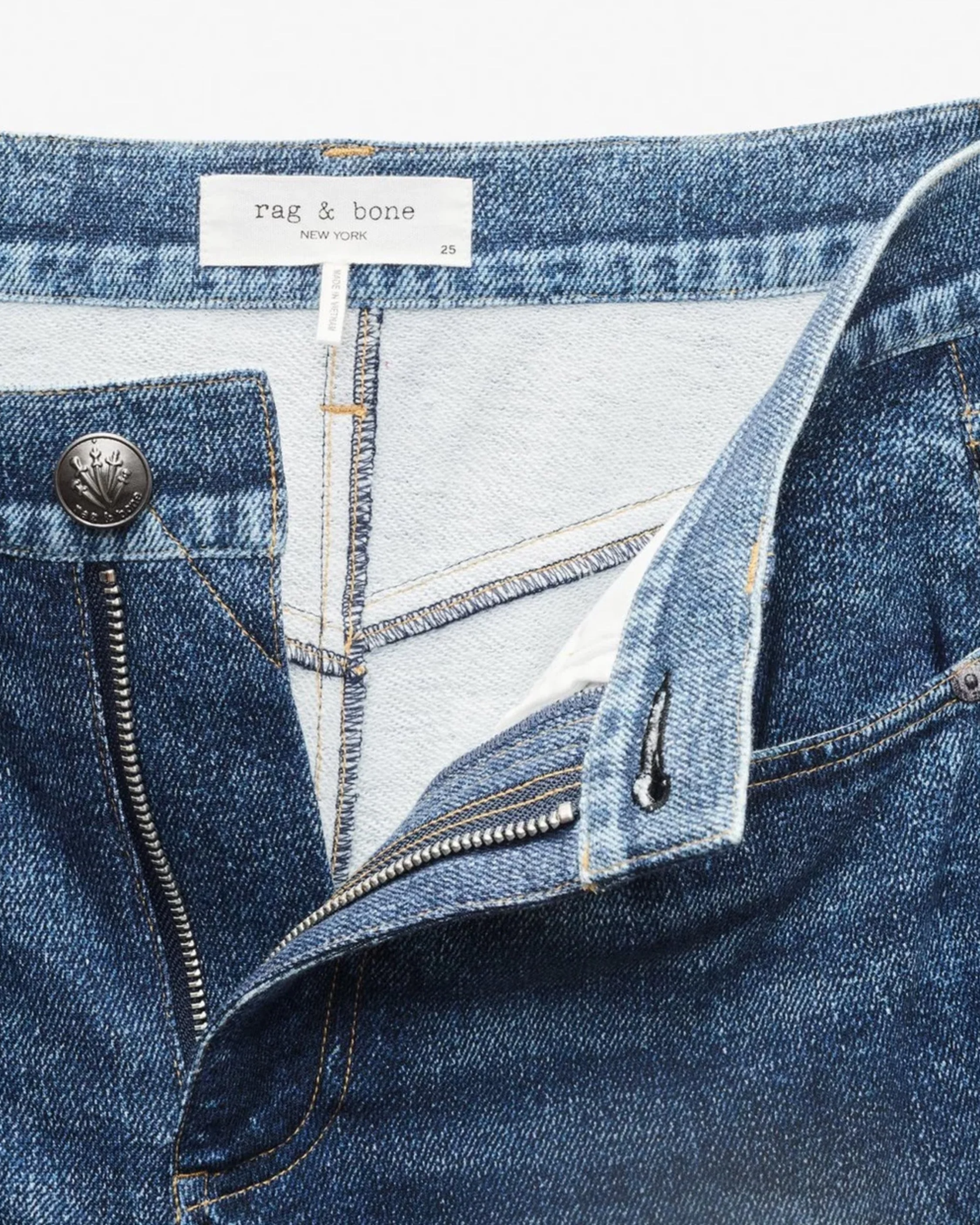 Rag & Bone | Miramar Sofie Ankle Straight Jeans - High Rise Crop Venic - Image 7