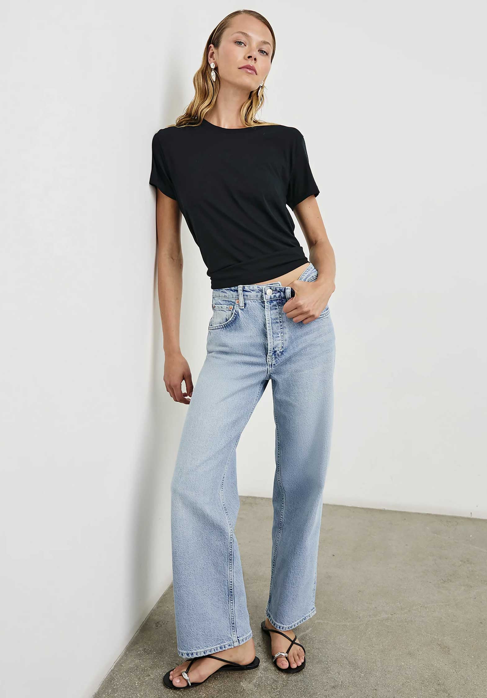 Rails | Getty Wide-Leg Cropped Jean - Red Geranium - Image 8