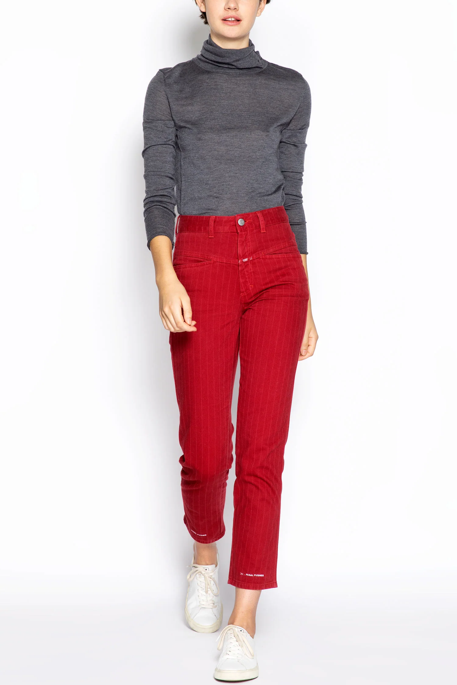 Roberto Collina | Roll Neck Wool Sweater in Light Grey - Image 3