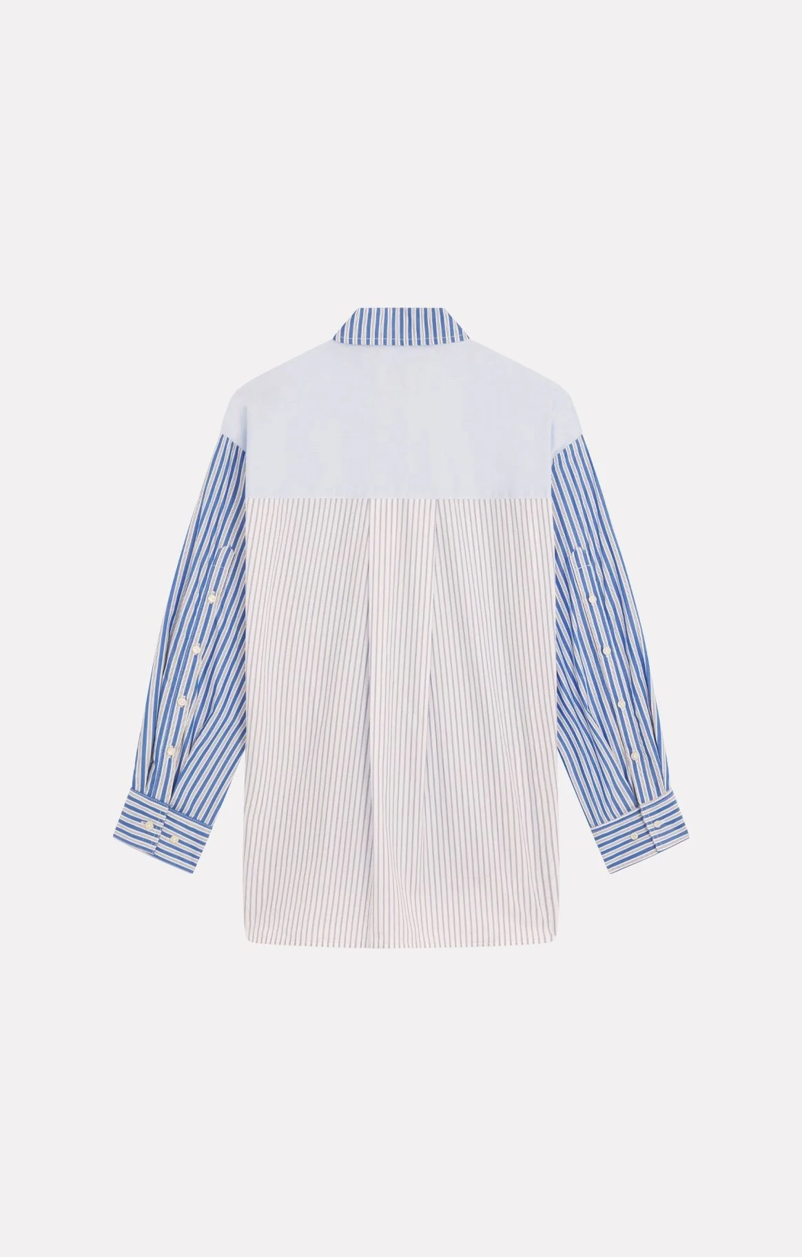 Roseanna Women's Blondie Belair Button-Down Shirt 100% Organic Cotton Poplin - Belair Bleu - Image 6