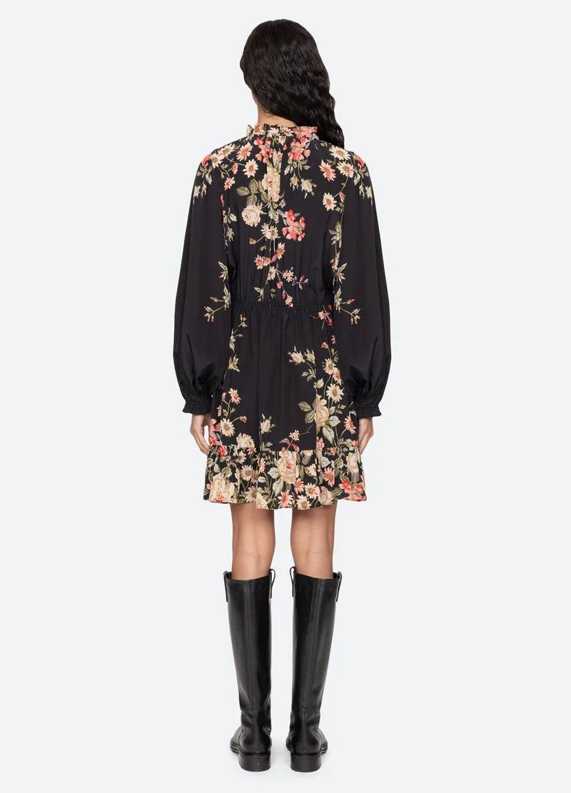 Sea NY | Jolie Floral Print Mini Dress with Puff Sleeves Multi - Image 3
