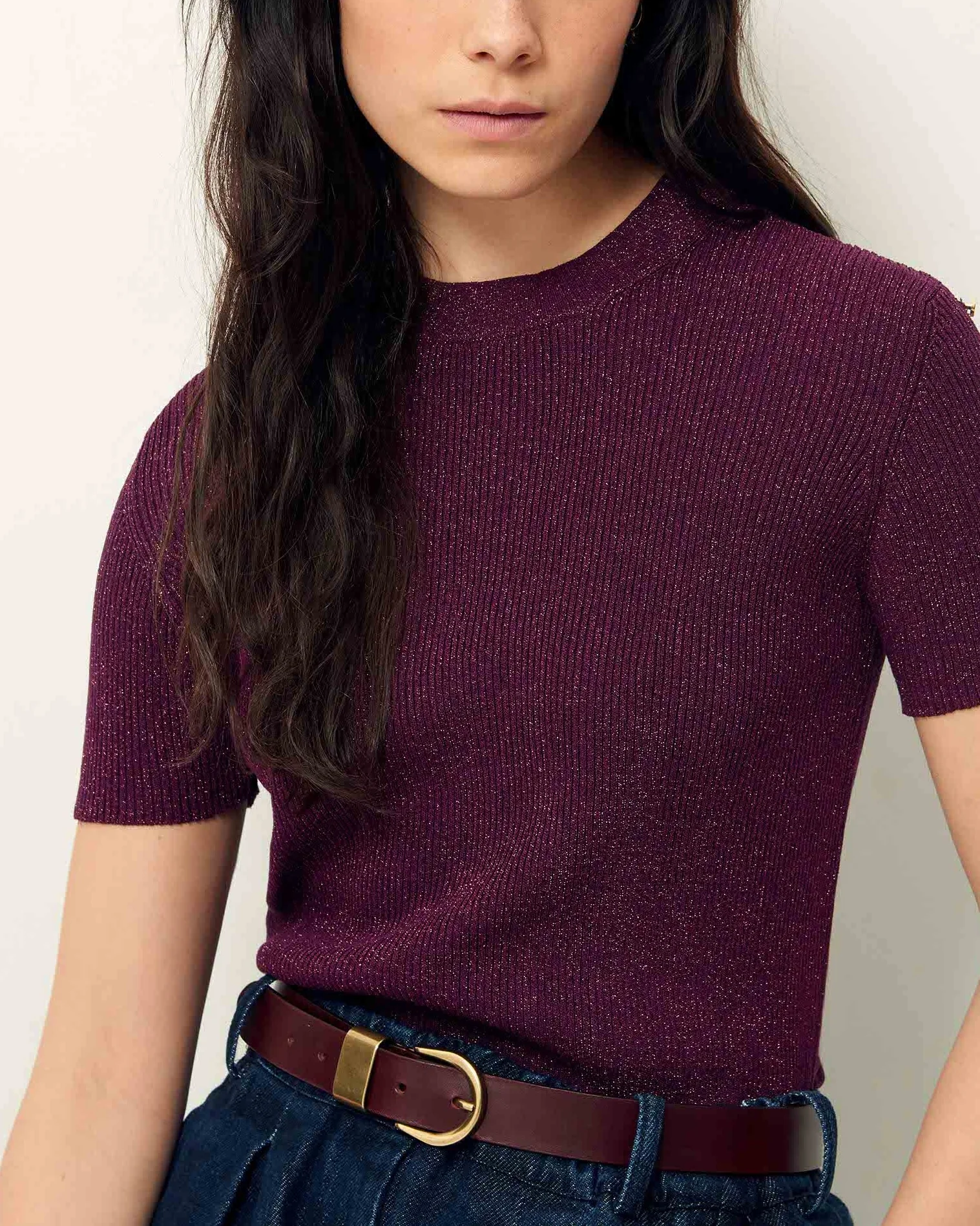Sessun | Miloa Belt in - Vegetable Tanned Leather Burgundy - Image 4