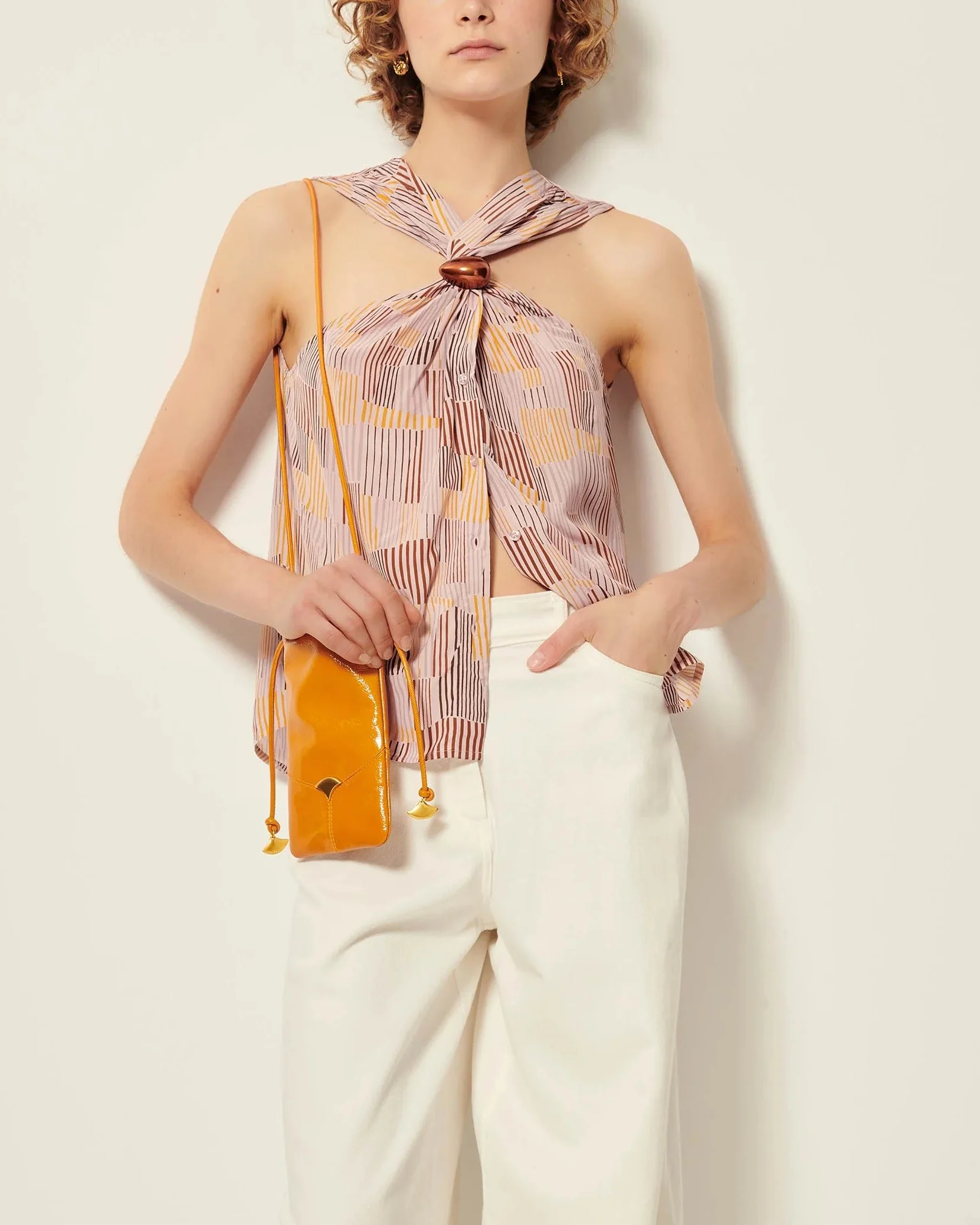 Sessun | ATRANO Cotton Poplin Blouse - Blush Pink Rosaico-Honesti - Image 2