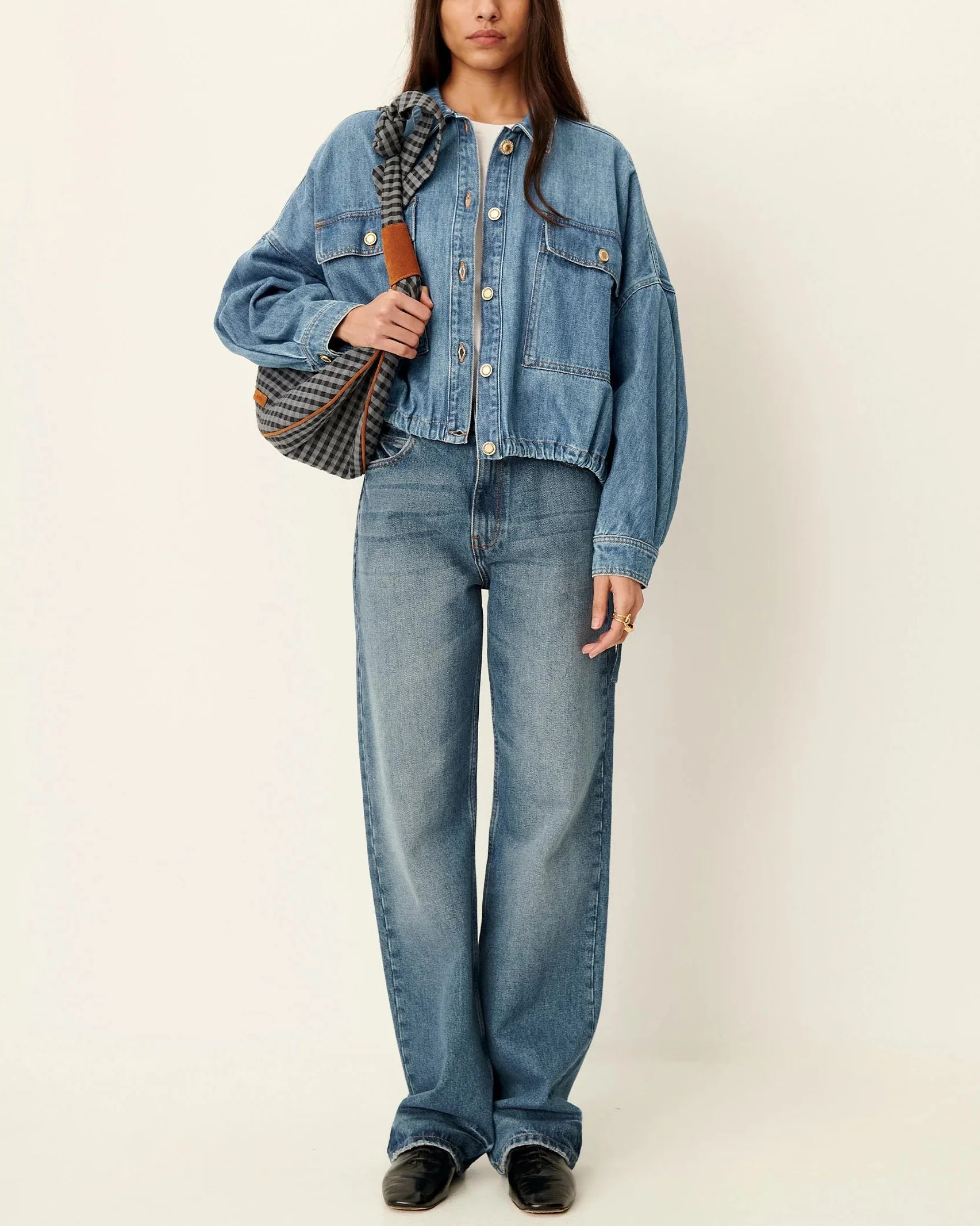 Denim Jacket Cazanim Mid-Blue - Image 4