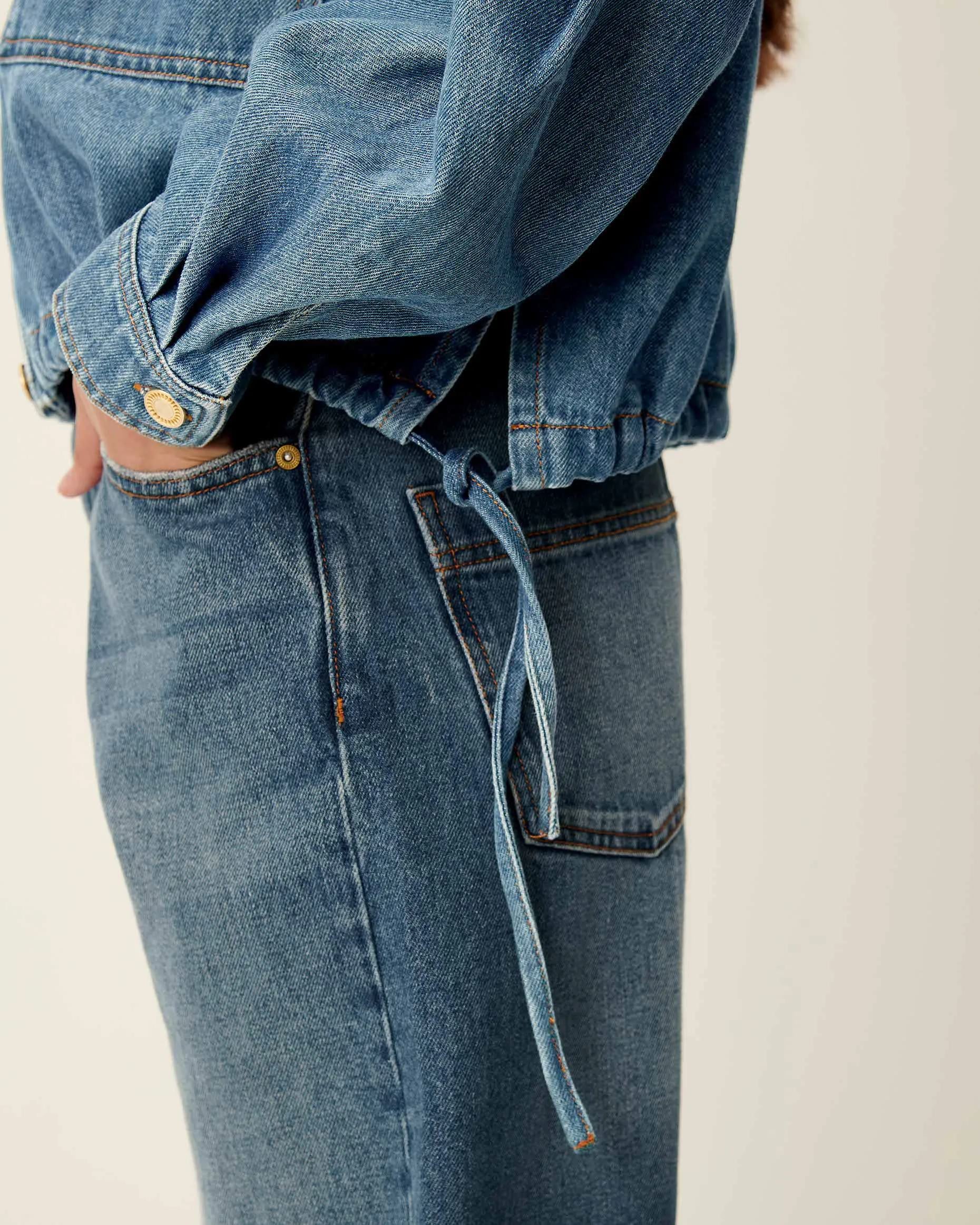 Denim Jacket Cazanim Mid-Blue - Image 7
