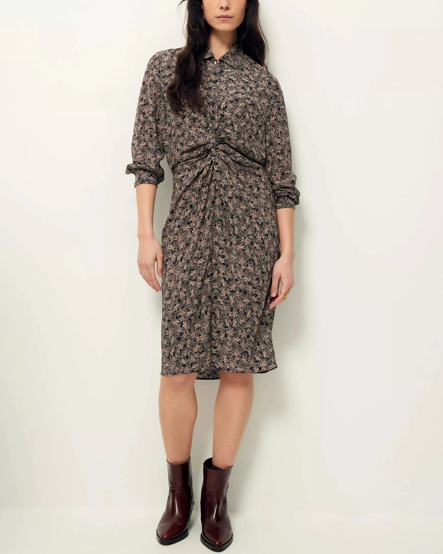 Sessun | Dress Holdina - Fluid Viscose A-Line Pamplona - Image 6