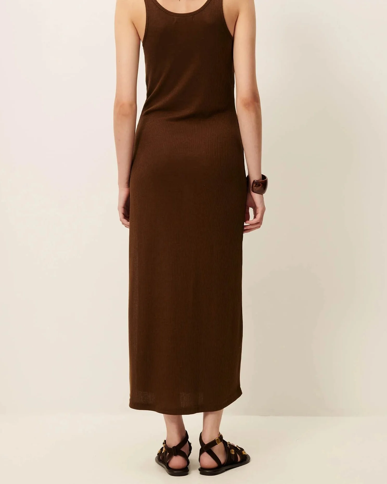 Women's Dress Lightweight Ribbed Jersey Knit - Baobab - Image 7