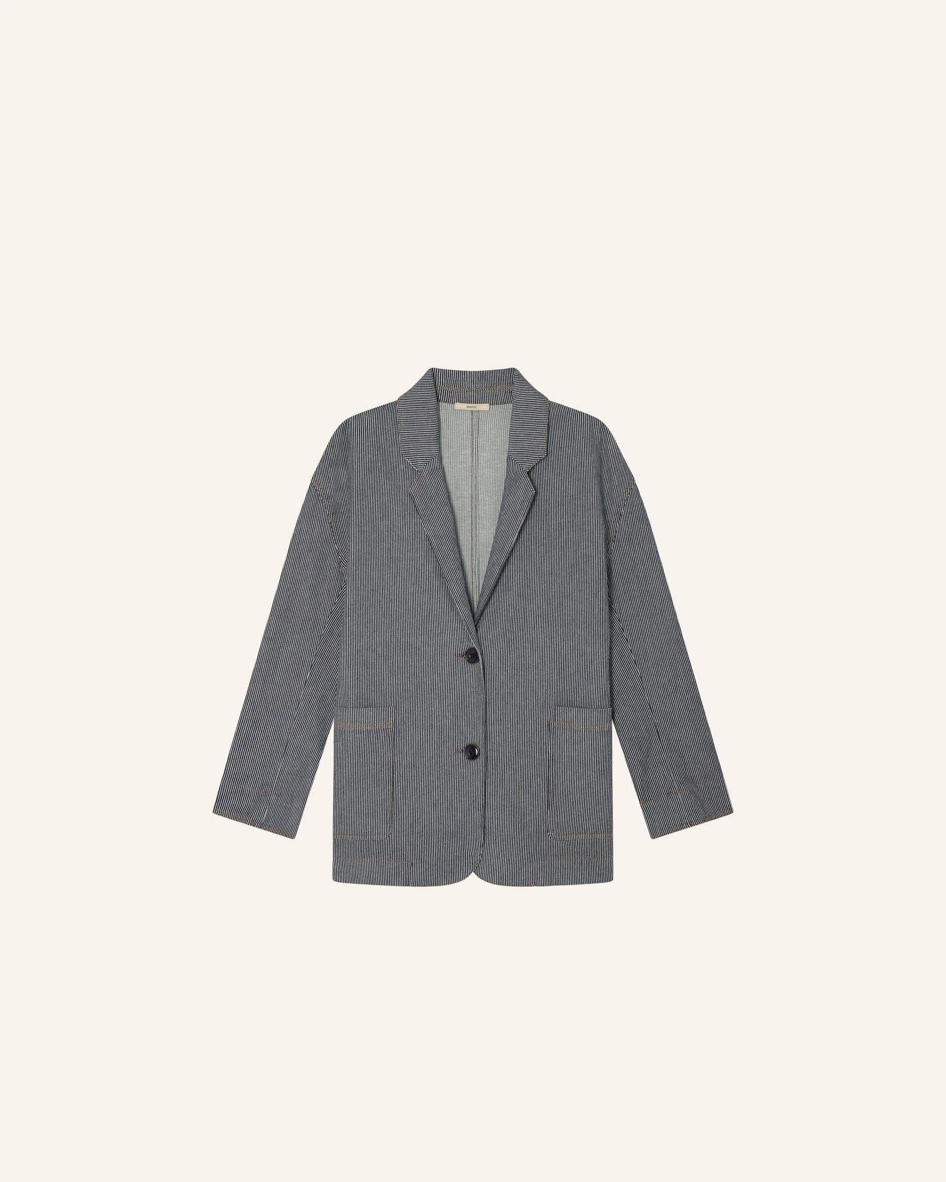 Unisex Jacket Gots Certified Organic Cotton - Sandblack - Image 8