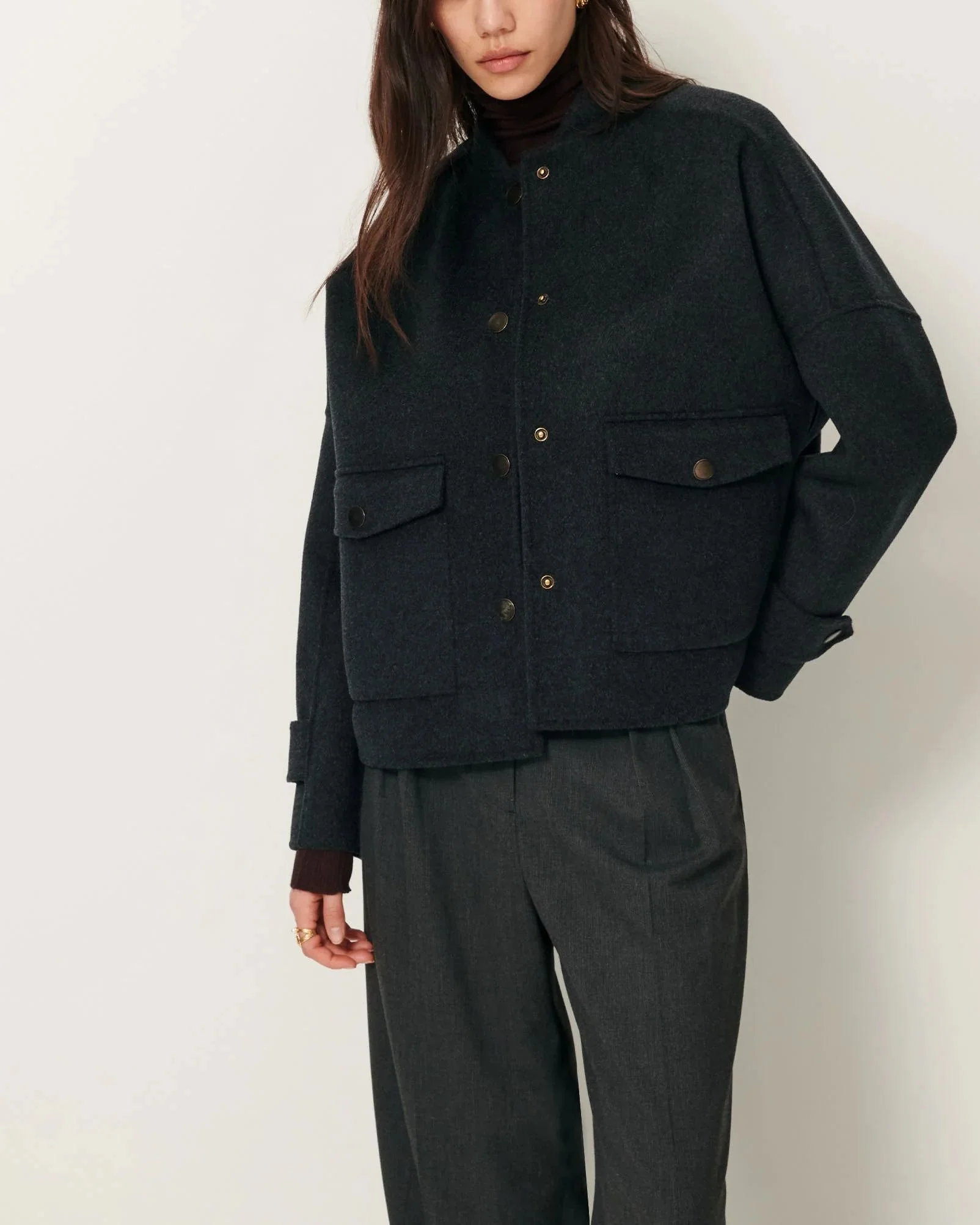 Sessun | Yalepark Jacket - Plush Teddy Wool Carbonella - Image 3