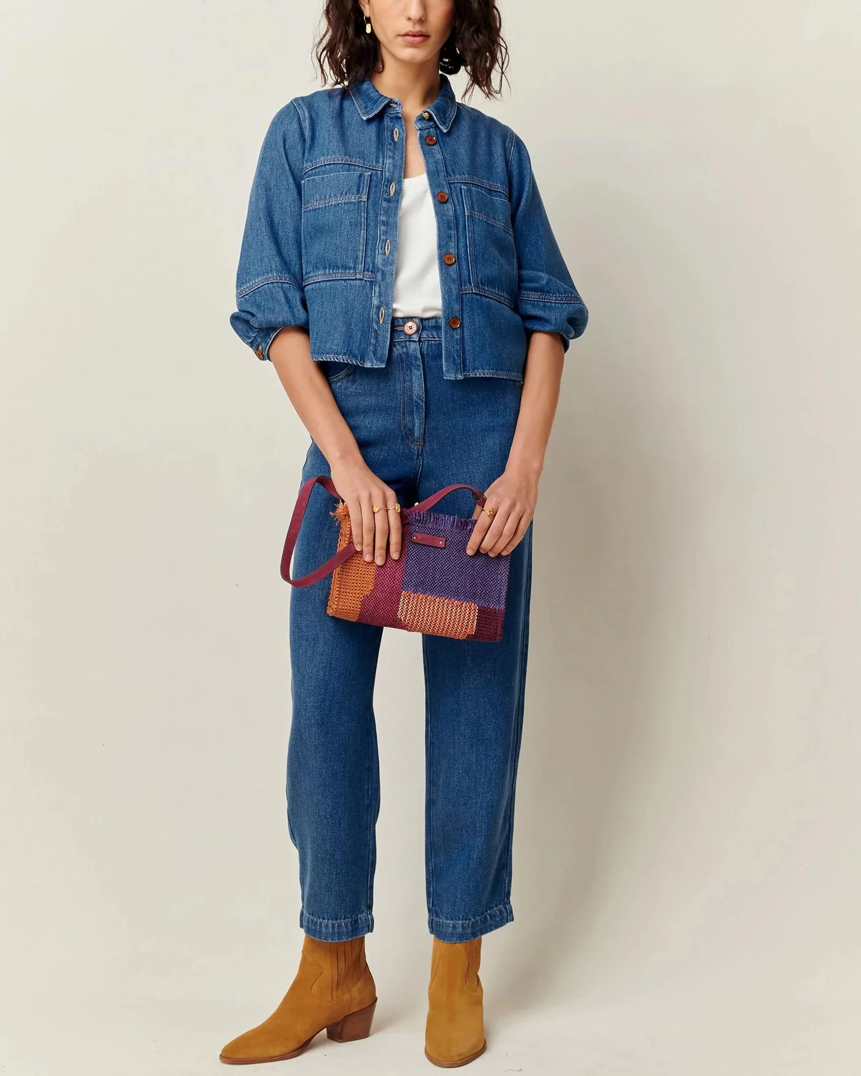 Sessun | Nica High-Rise Wide-Leg Jeans - Stonewashed Blue Denim-Blue - Image 6