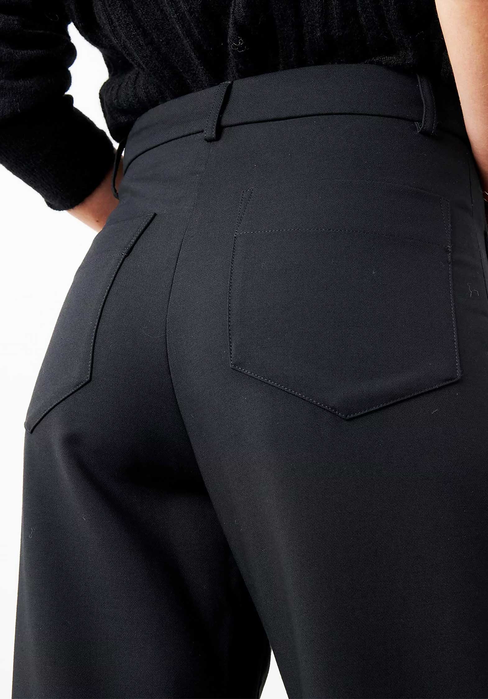 Sessun | Hudkin A-Line Trousers in Stretch Twill Black - Image 6