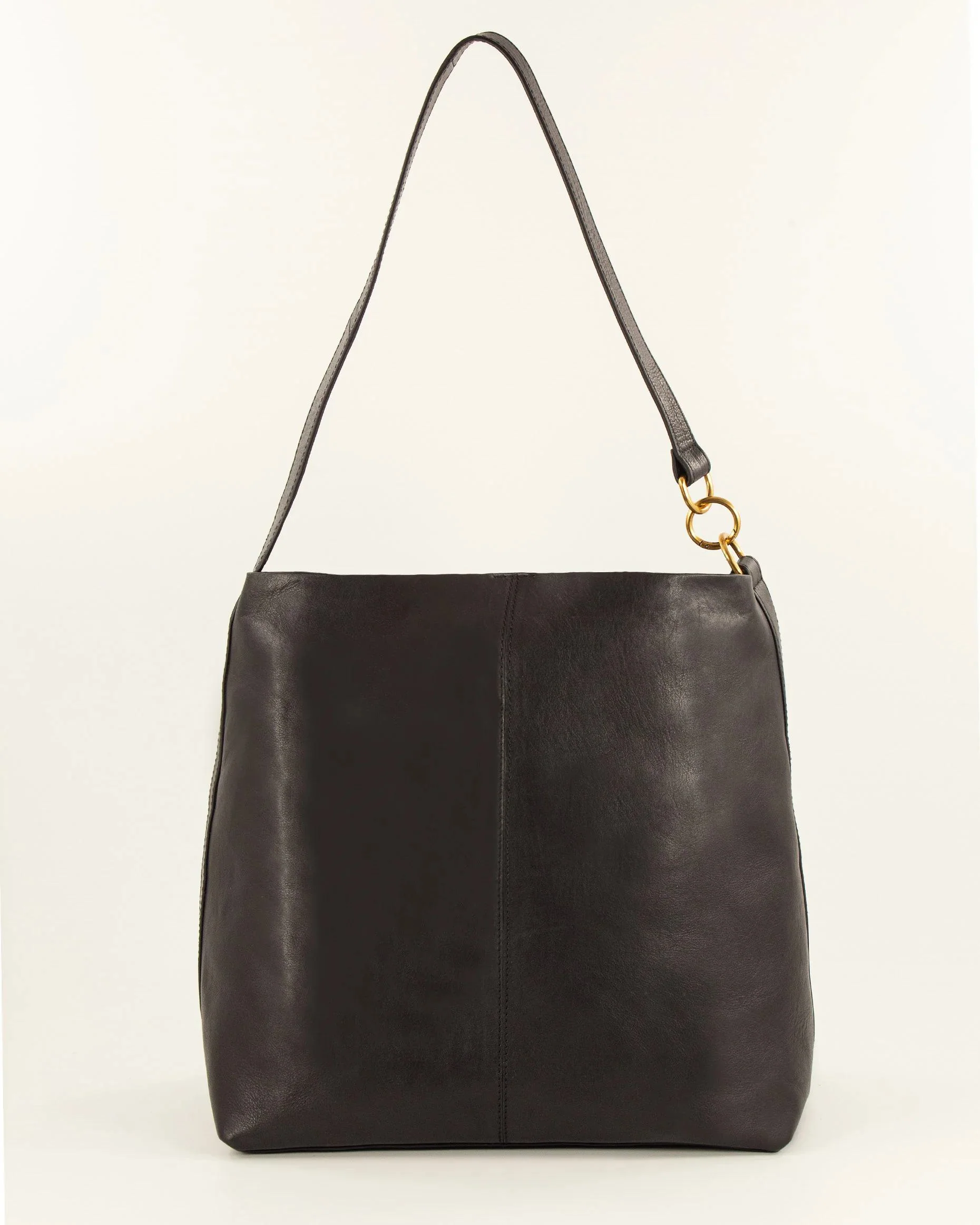 Sessun | Vita Mia Large Shoulder Bag - Matte Cowhide Black - Image 3