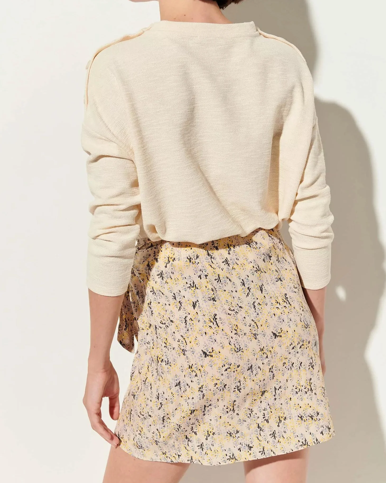 Sessun | Austin T-shirt - Irregular Slubbed Yarn Fleur-De-Sel - Image 3