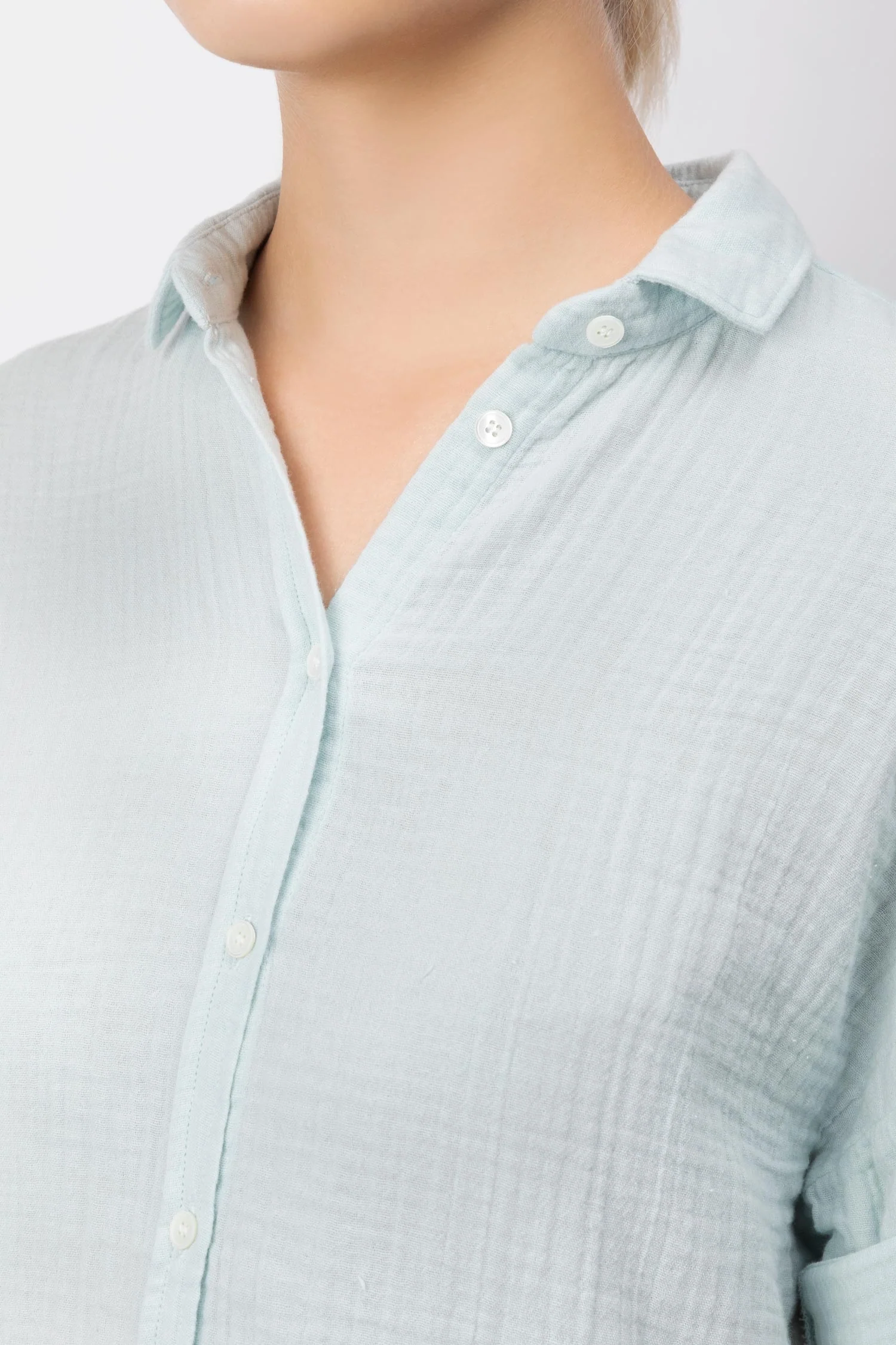Hartford | Short Sleeve Cotton Shirt in Midnight Blue - Image 5