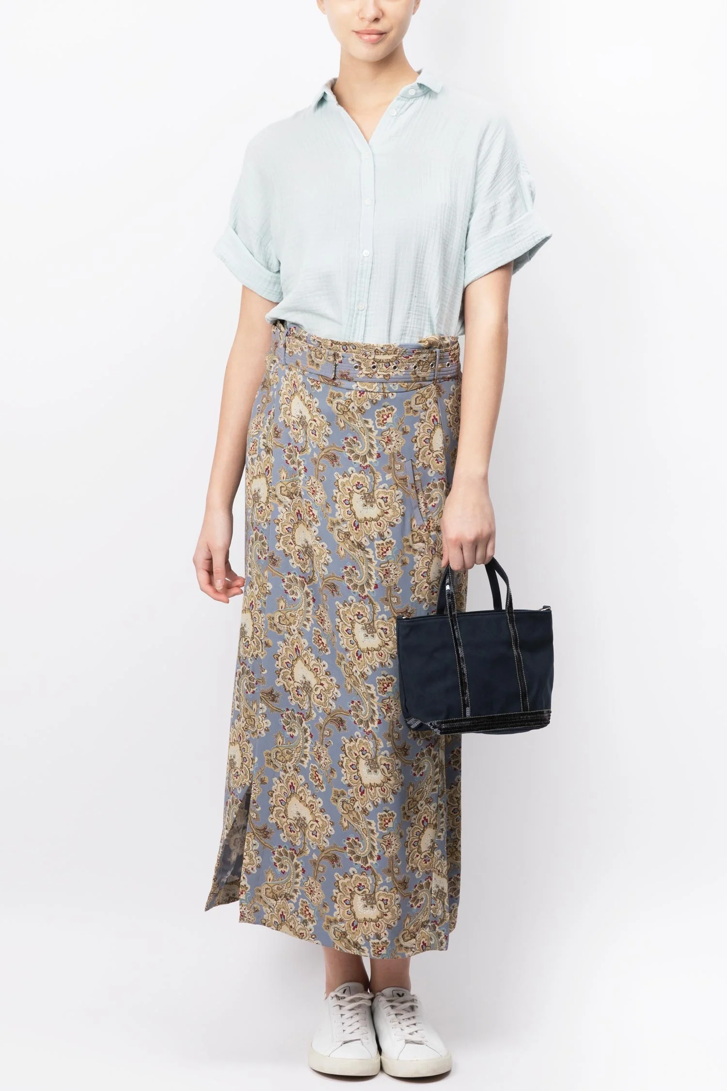 Hartford | Short Sleeve Cotton Shirt in Midnight Blue - Image 6