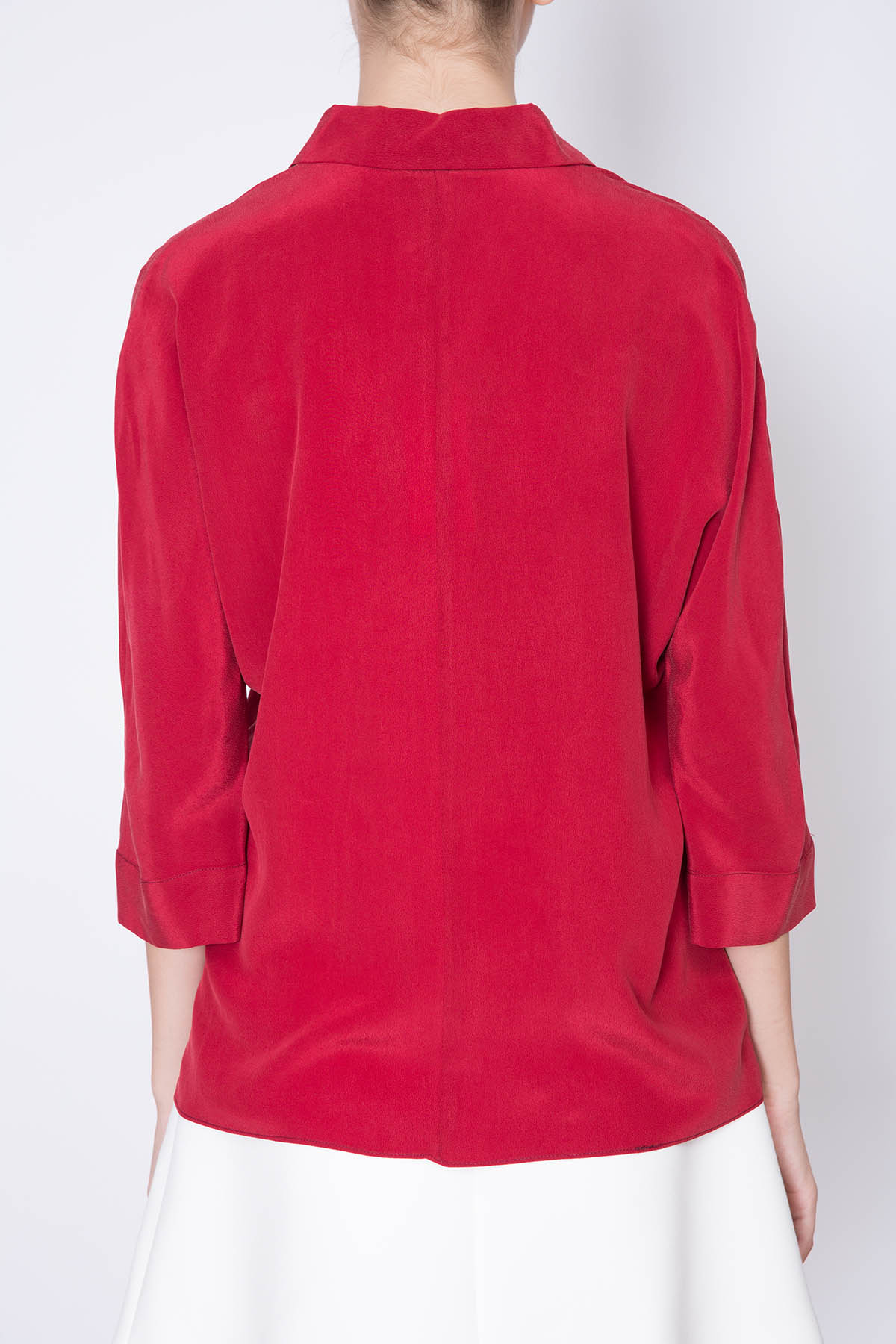 Toupy | Janou Silk Blouse - Fluid Half-Placket Top - Image 4