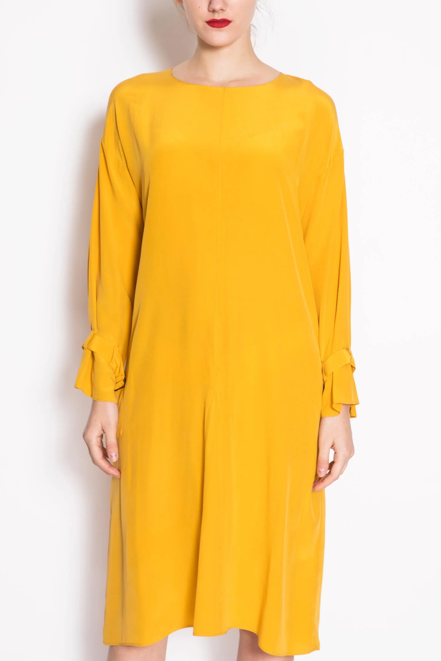 Toupy | Nathan Silk Long-Sleeved Float Dress - Drop Sleeve - Image 3