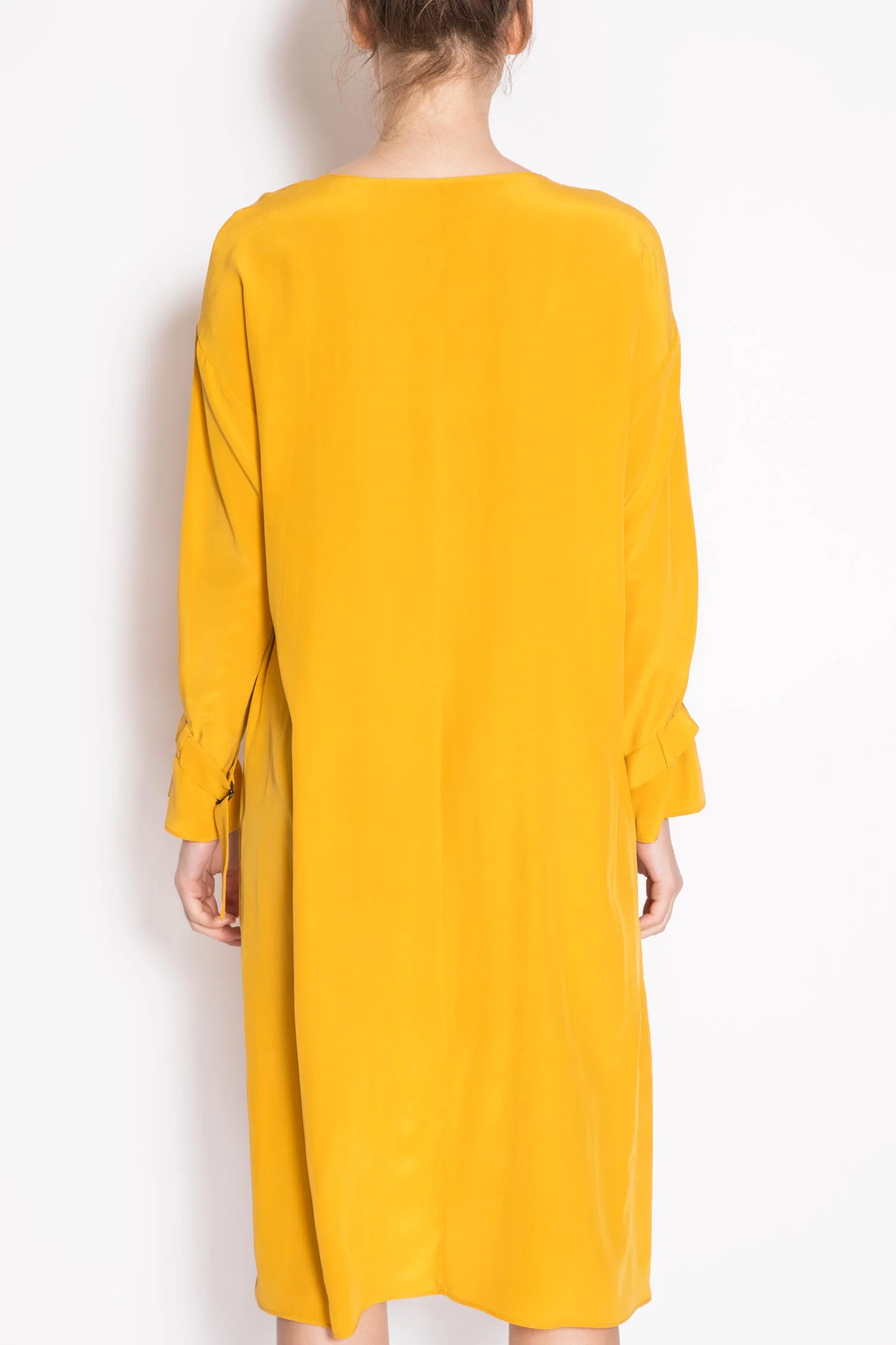 Toupy | Nathan Silk Long-Sleeved Float Dress - Drop Sleeve - Image 4