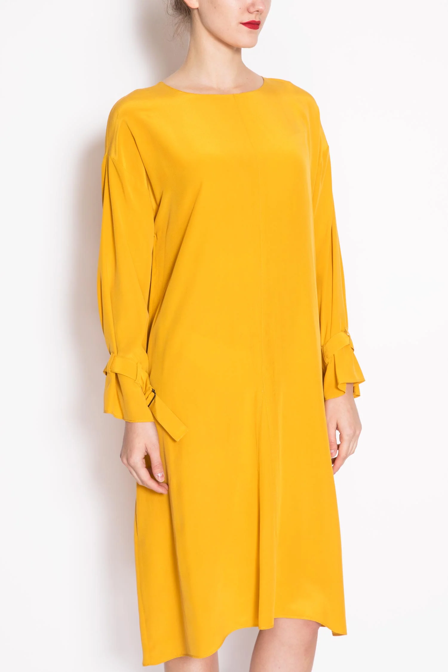 Toupy | Nathan Silk Long-Sleeved Float Dress - Drop Sleeve - Image 5