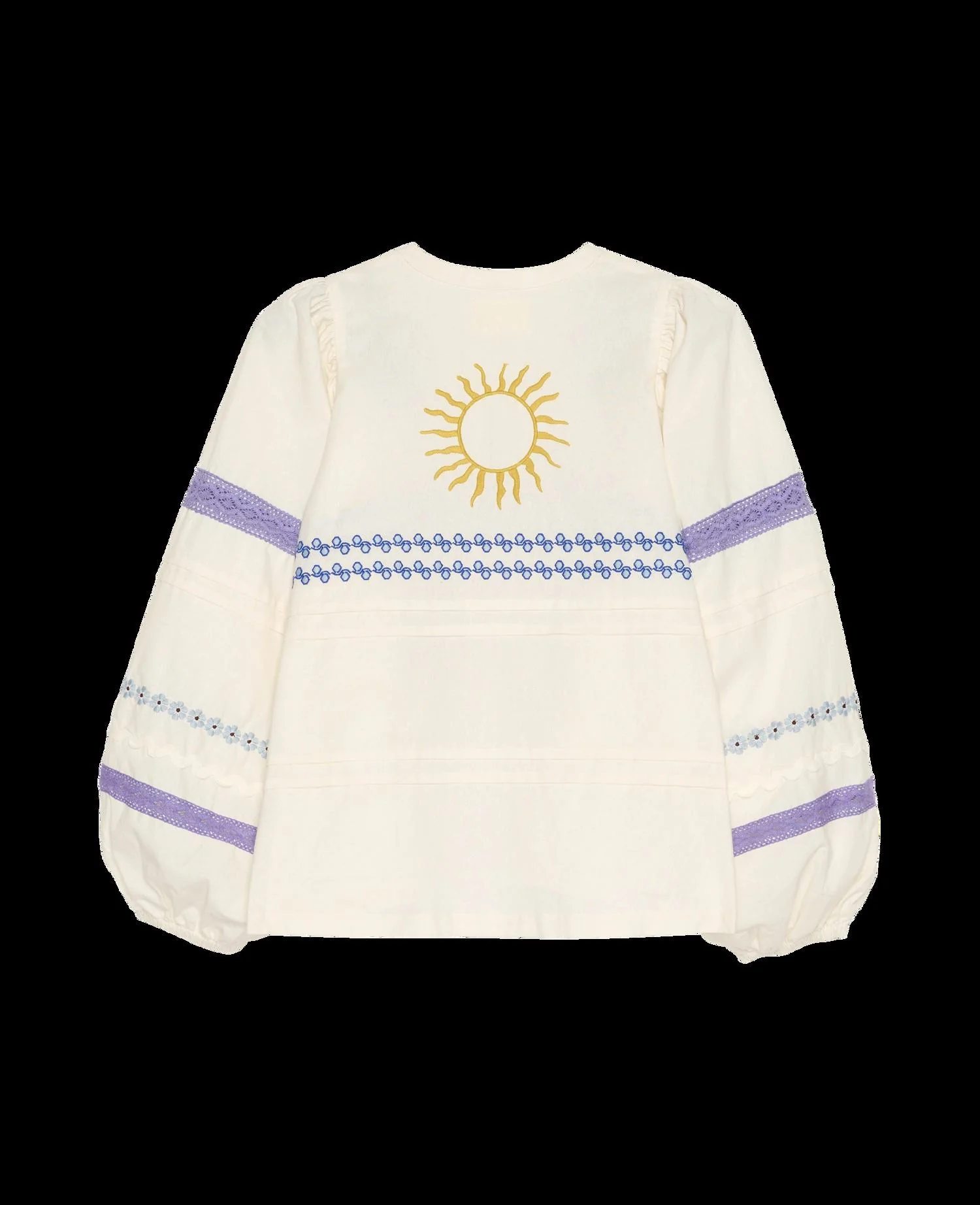 Sissel Edelbo | Isha Top in - Voluminous Sleeve Blouse Snow-White - Image 5