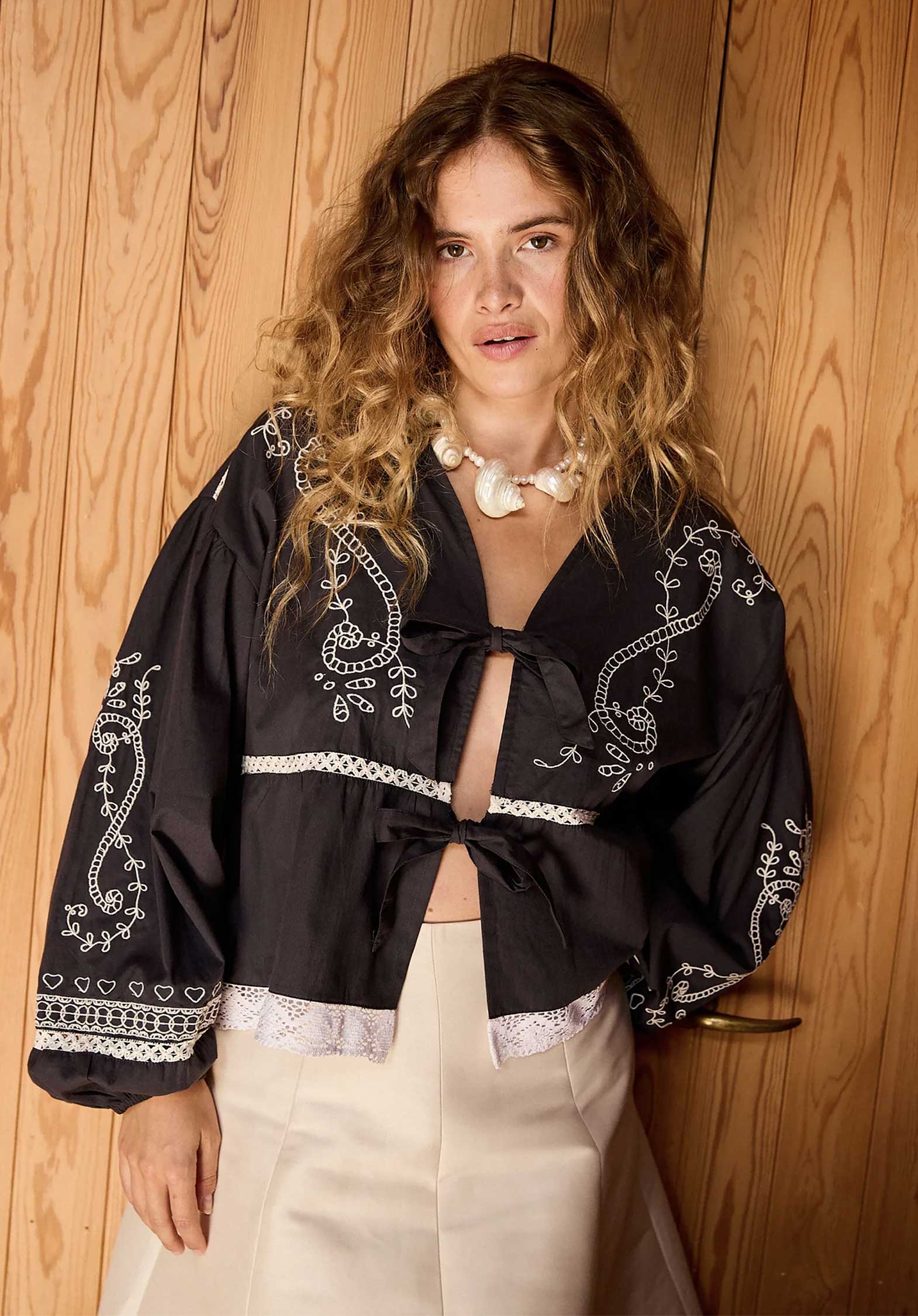 Sissel Edelbo | Lia Jacket-Top in Organic Cotton Asphalt - Image 2