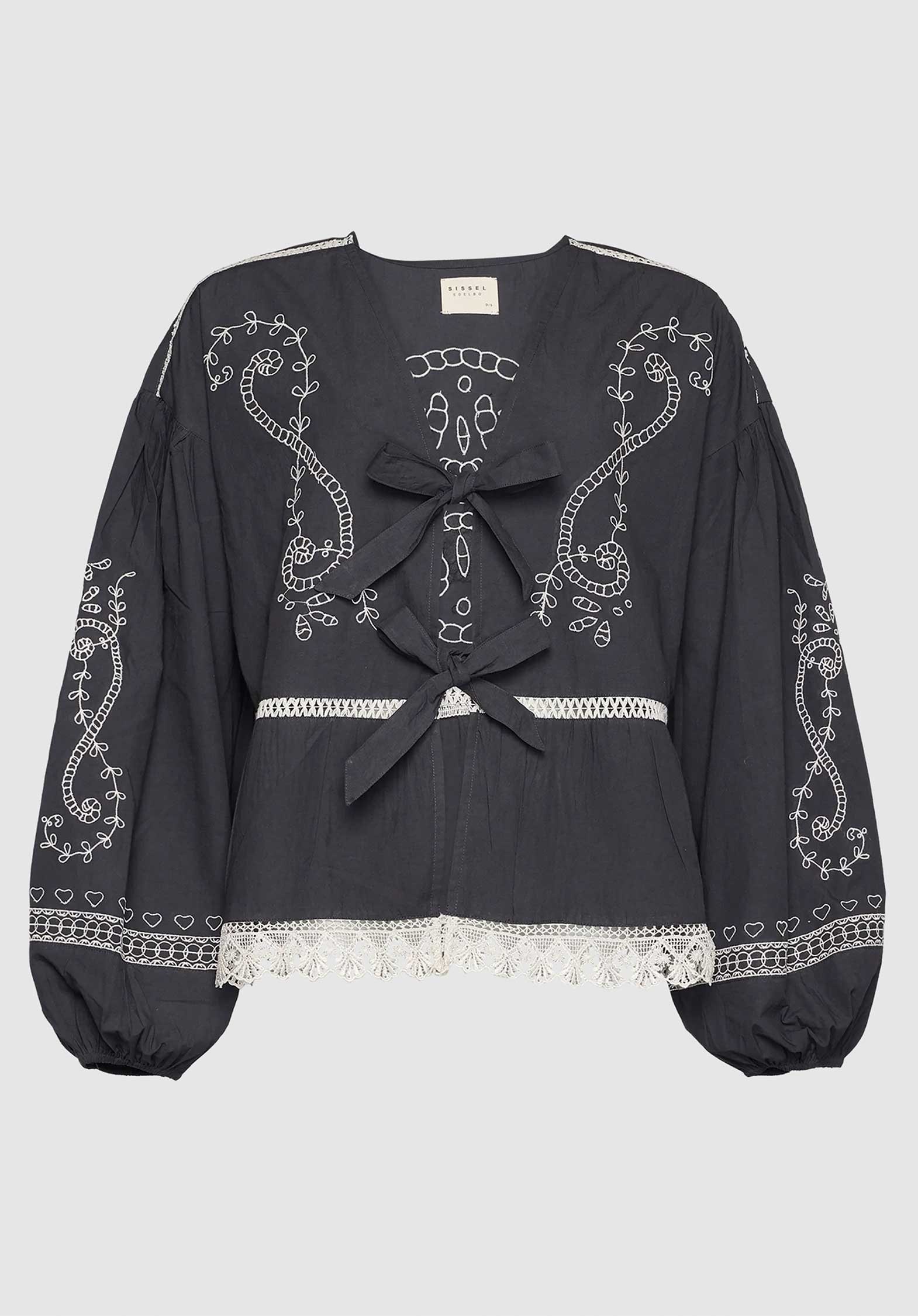 Sissel Edelbo | Lia Jacket-Top in Organic Cotton Asphalt - Image 7
