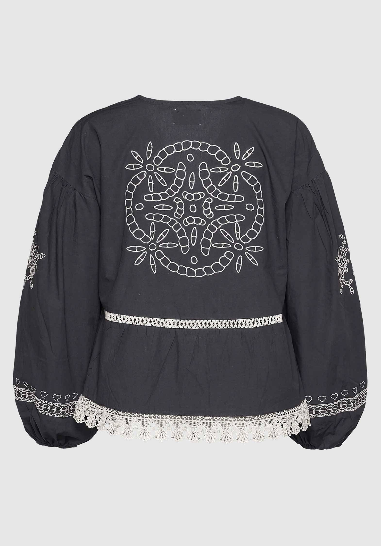Sissel Edelbo | Lia Jacket-Top in Organic Cotton Asphalt - Image 8