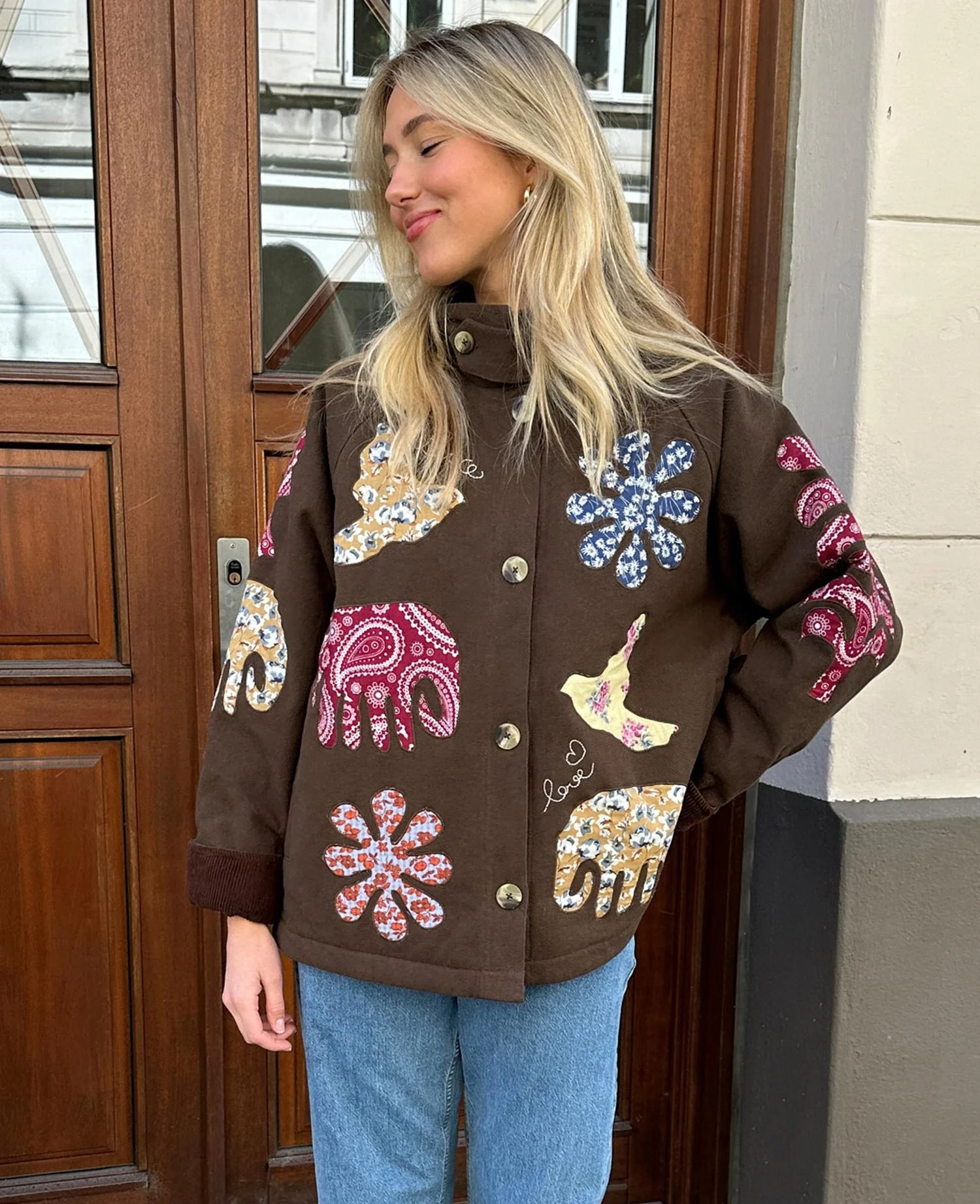 Sissel Edelbo | Lillibeth Jacket in Organic Cotton Twill Brown - Image 3