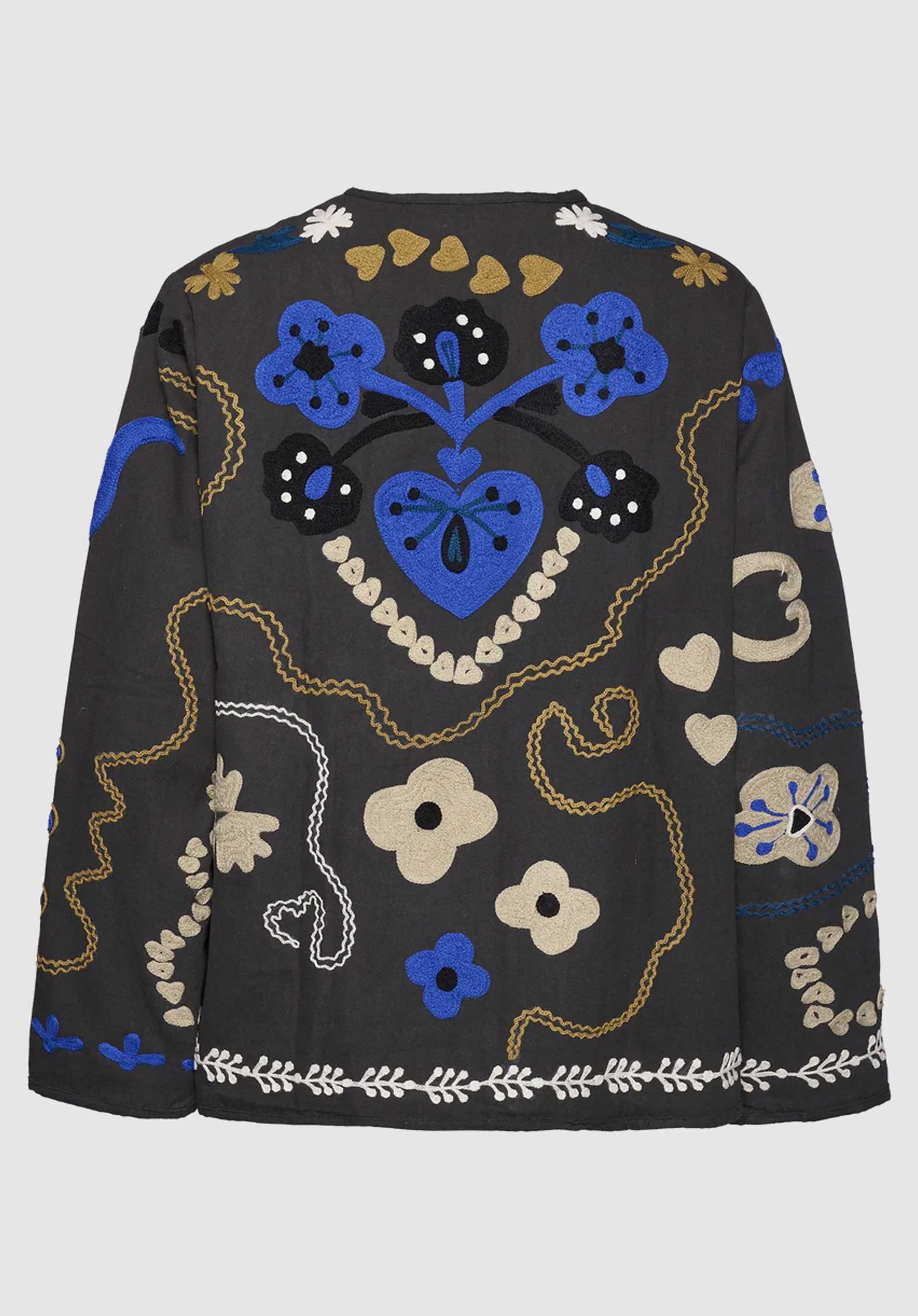 Sissel Edelbo | Maggie Suzani Embroidered Jacket - Asphalt - Image 6