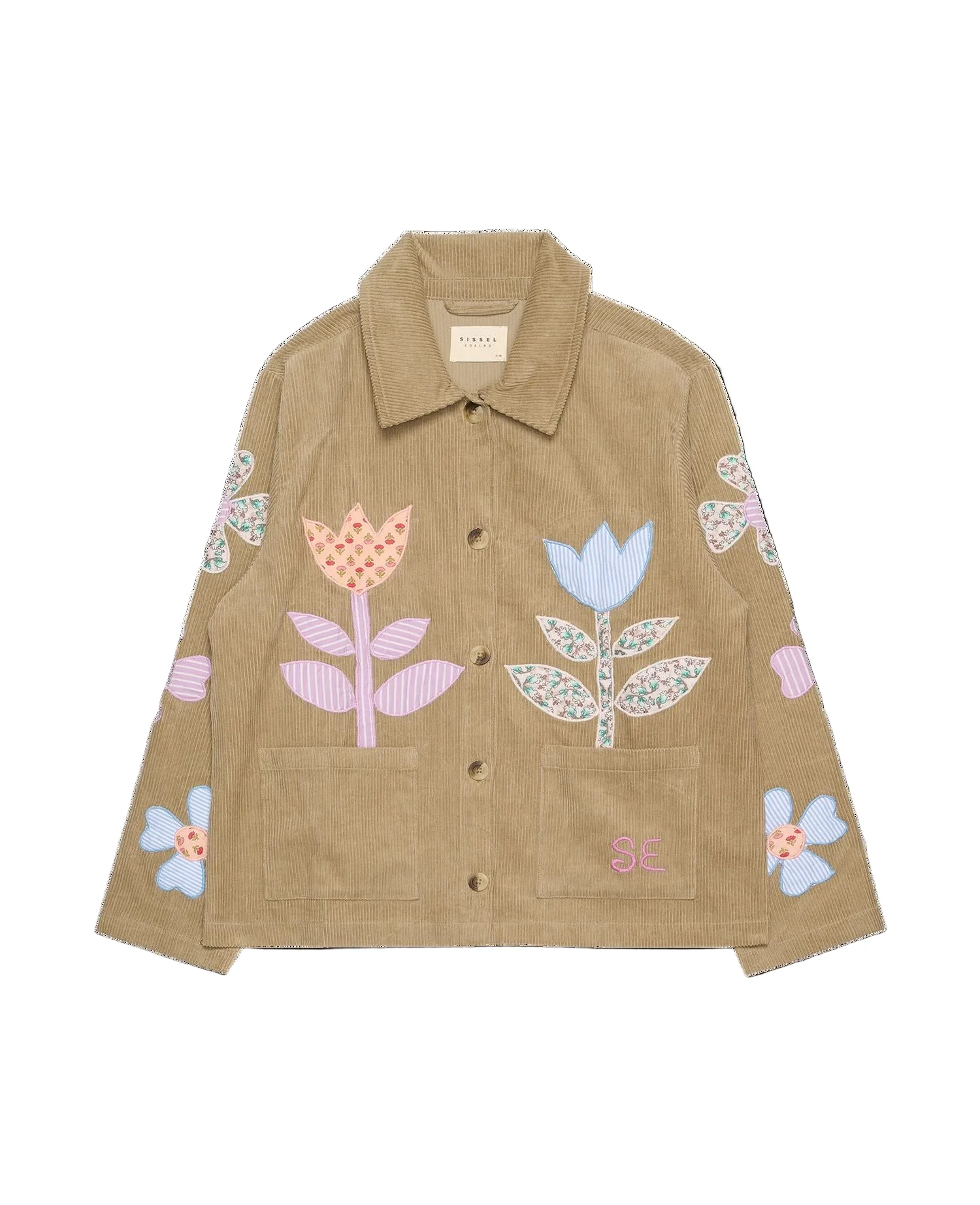 Sissel Edelbo | Twiggy Jacket in - Hand-Embroidered Corduroy Sand