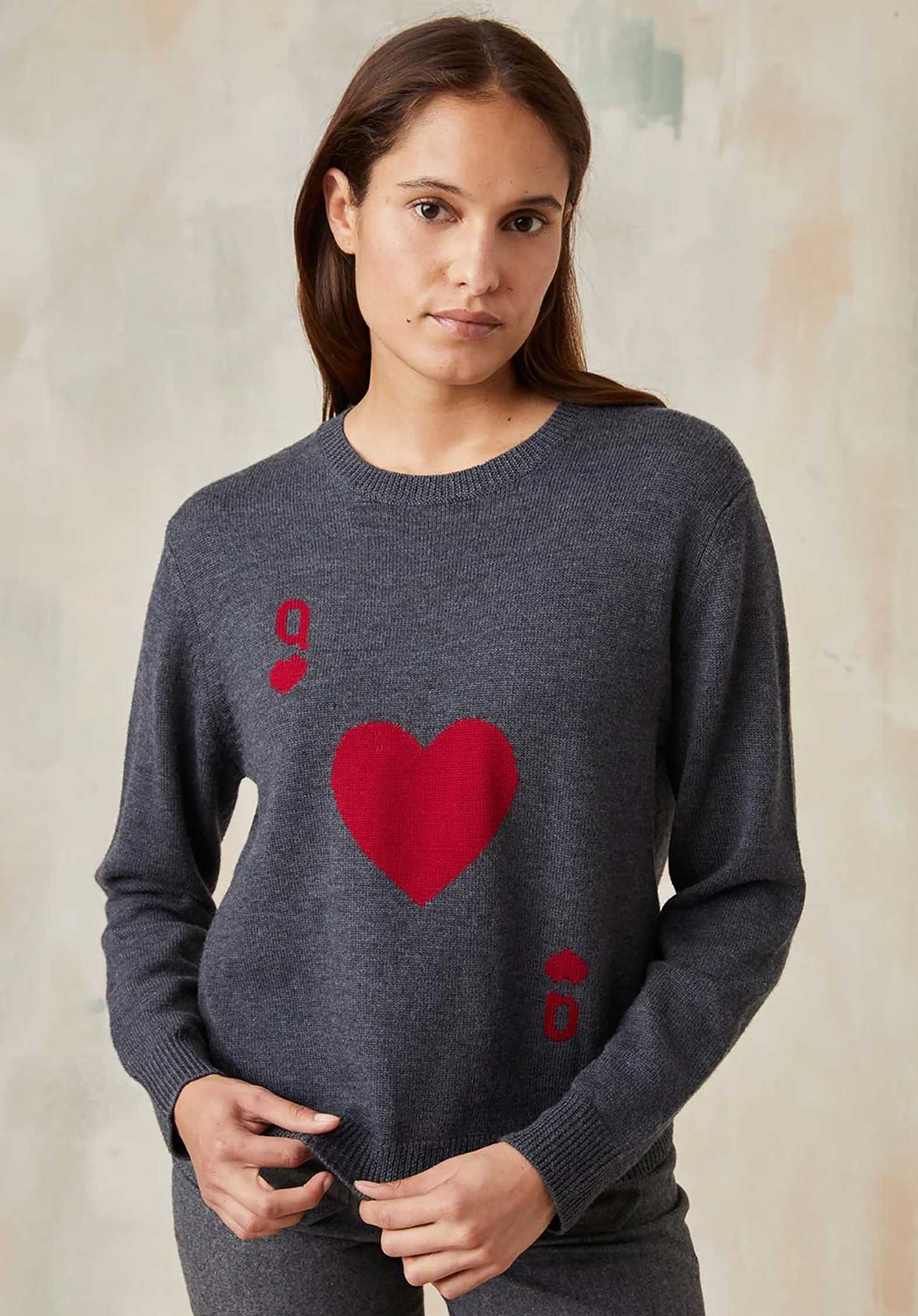 Soi Paris | Dame De Coeur Wool Pullover - Grey