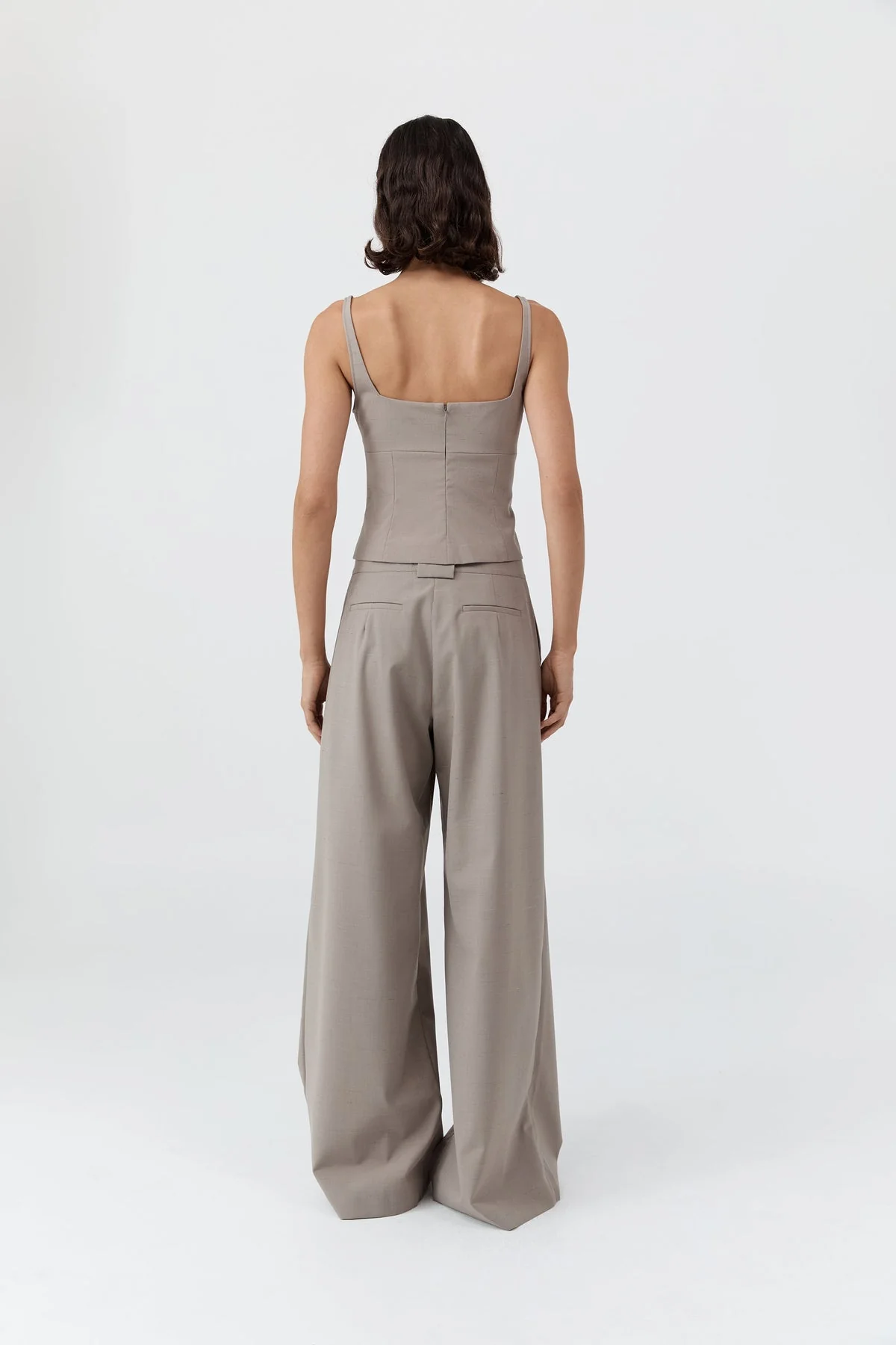 ST. Agni | Blouse Bustier Top - Square Neckline Mousse - Image 4