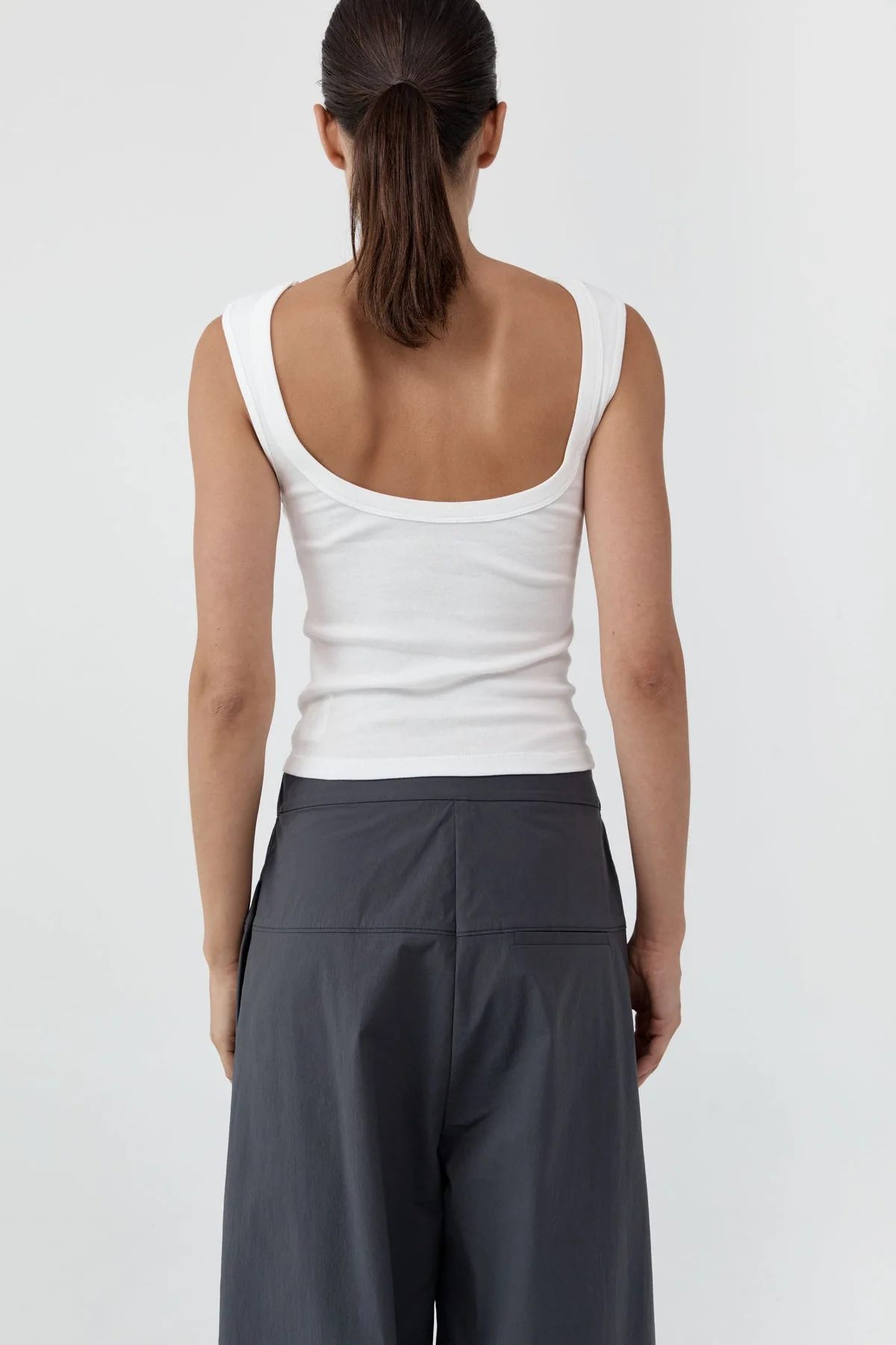 ST. Agni | Organic Cotton Ballerina Top - White - Image 2