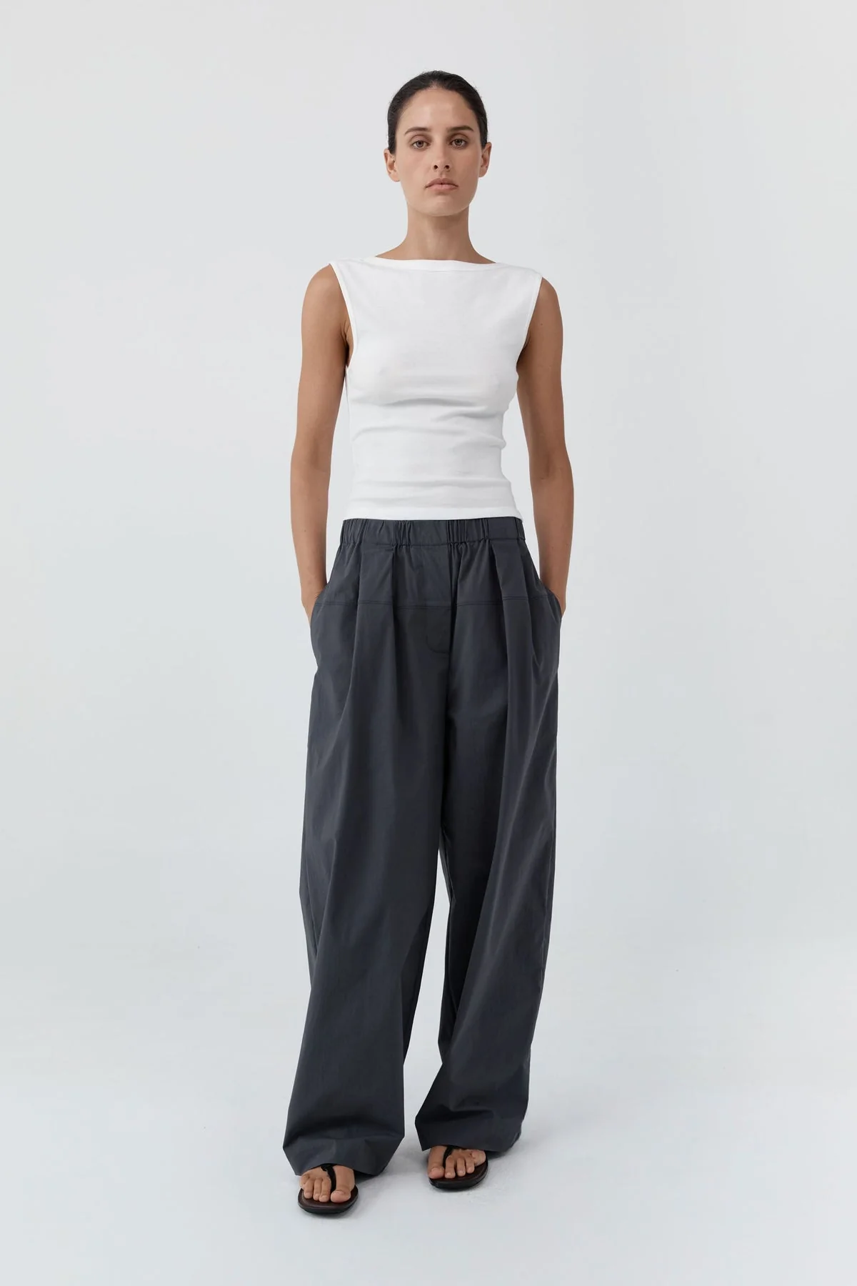 ST. Agni | Organic Cotton Ballerina Top - White - Image 3