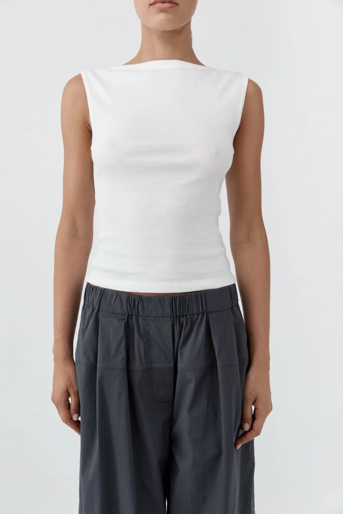 ST. Agni | Organic Cotton Ballerina Top - White - Image 5