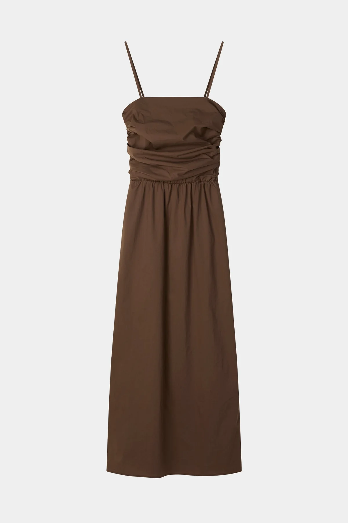 Stylein | Jamila Dress - Draped Maxi in Cotton Jersey Cacao - Image 2