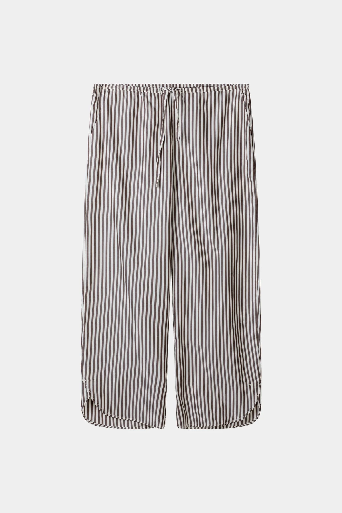 Stylein | Mallea Cropped Trousers - Brown-Stripe - Image 2