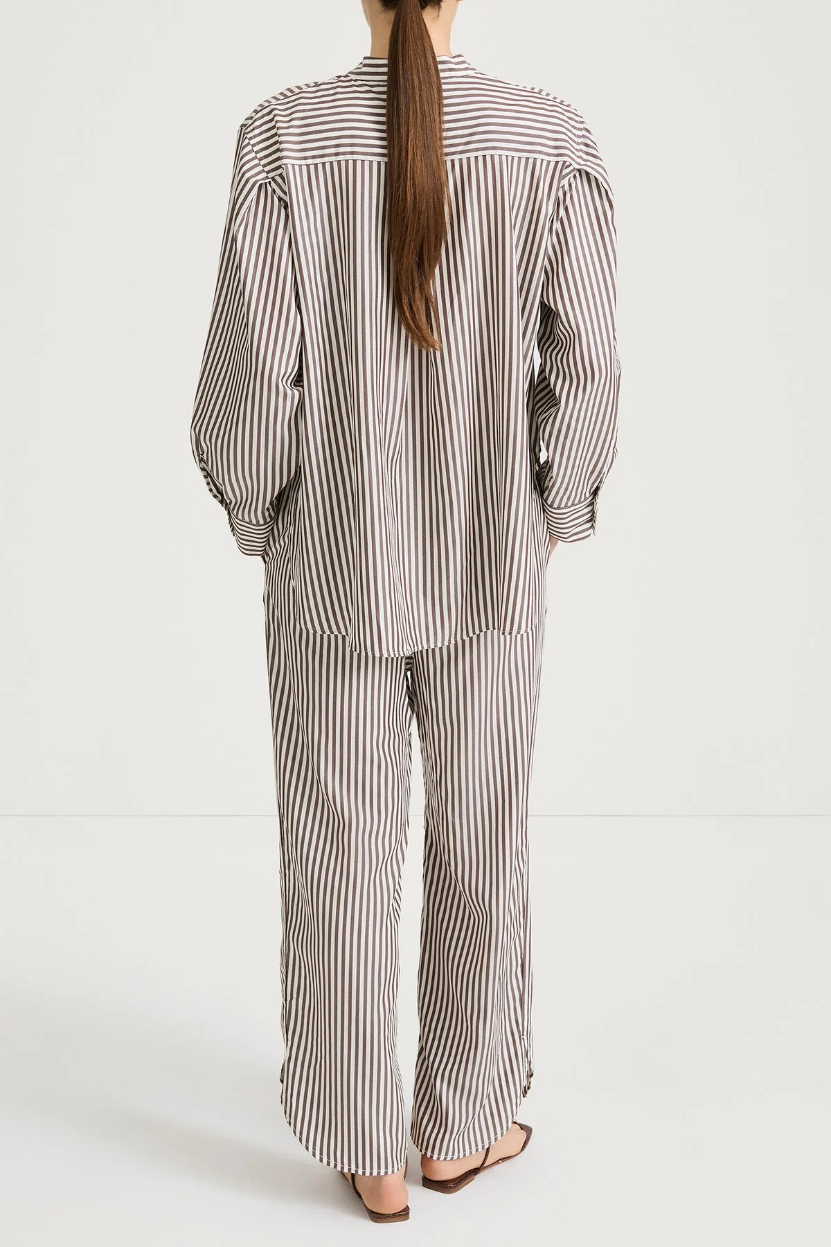 Stylein | Mandria Shirt - Brown-Stripe - Image 6
