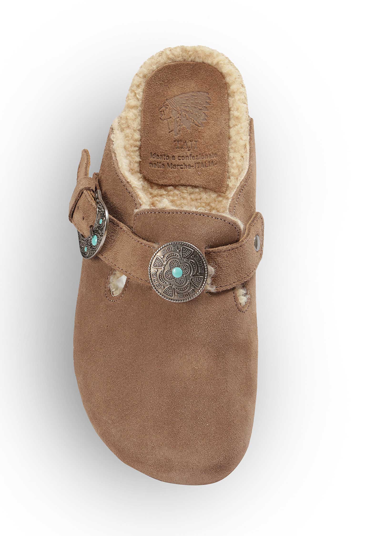 Taji | Sandal Sabot 140 Mule - Calf Leather Visone - Image 2