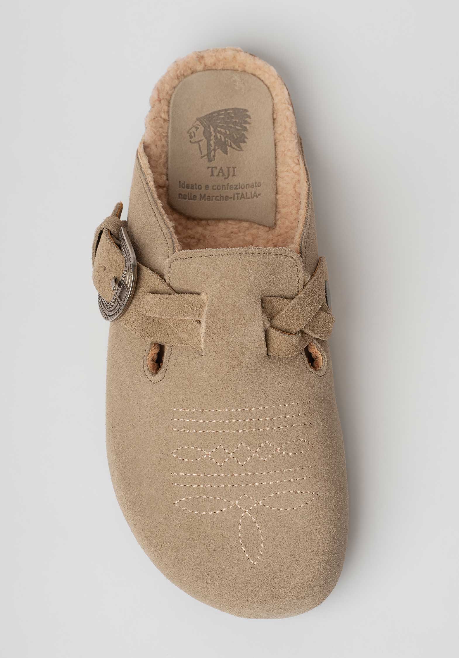 Taji | Sabot Tex Sculptural Mule - Calf Leather Dune - Image 3