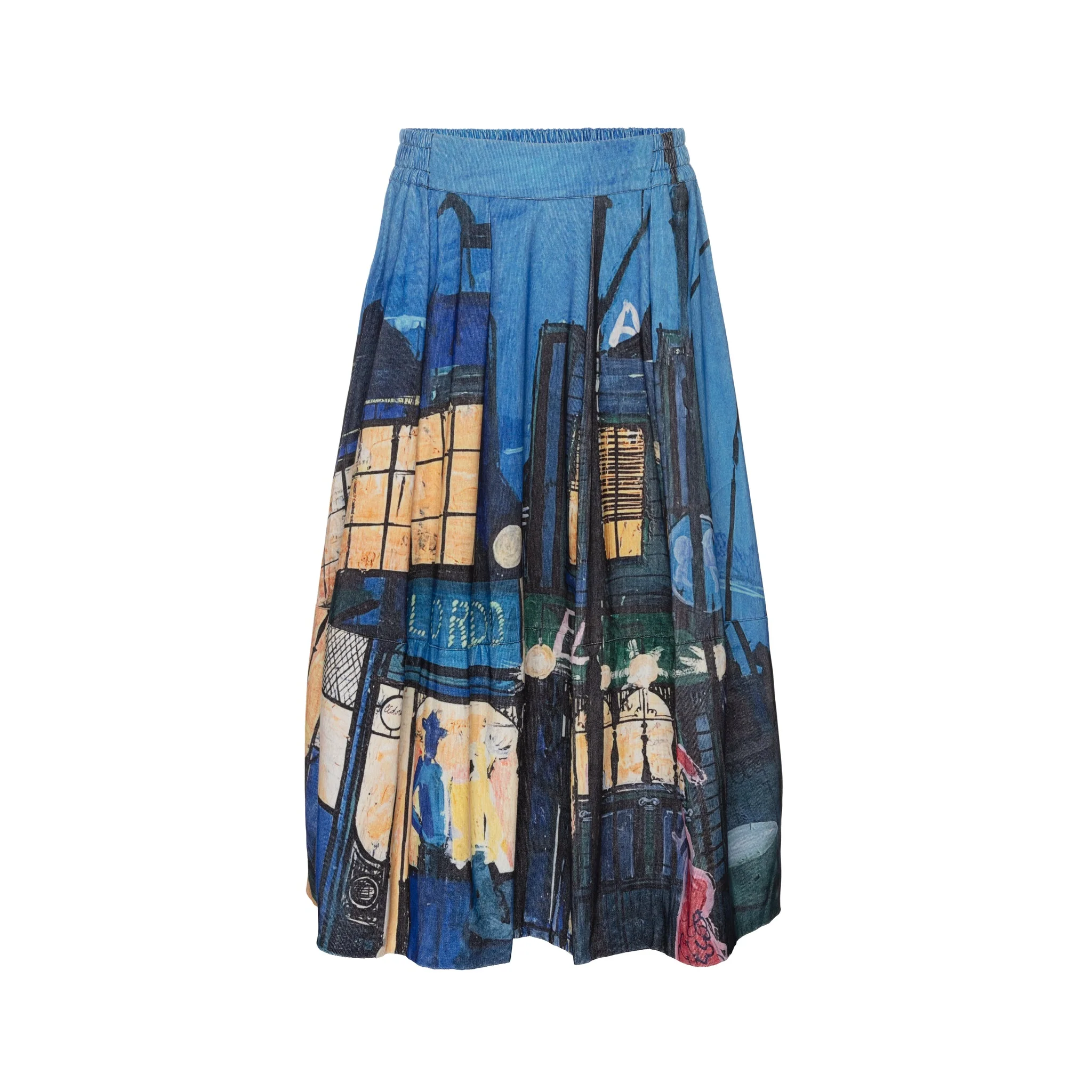 Talking Walls | Ela Printed Square Scarf - Silk-Modal Eldorado - Image 4