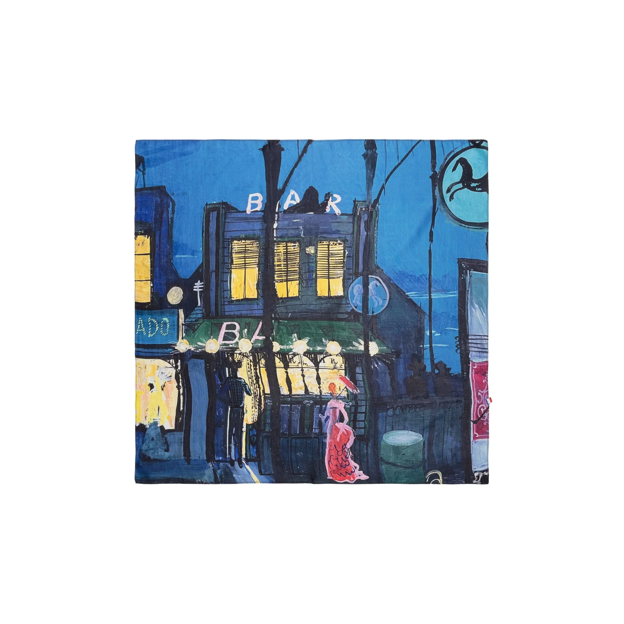 Talking Walls | Ela Printed Square Scarf - Silk-Modal Eldorado - Image 6