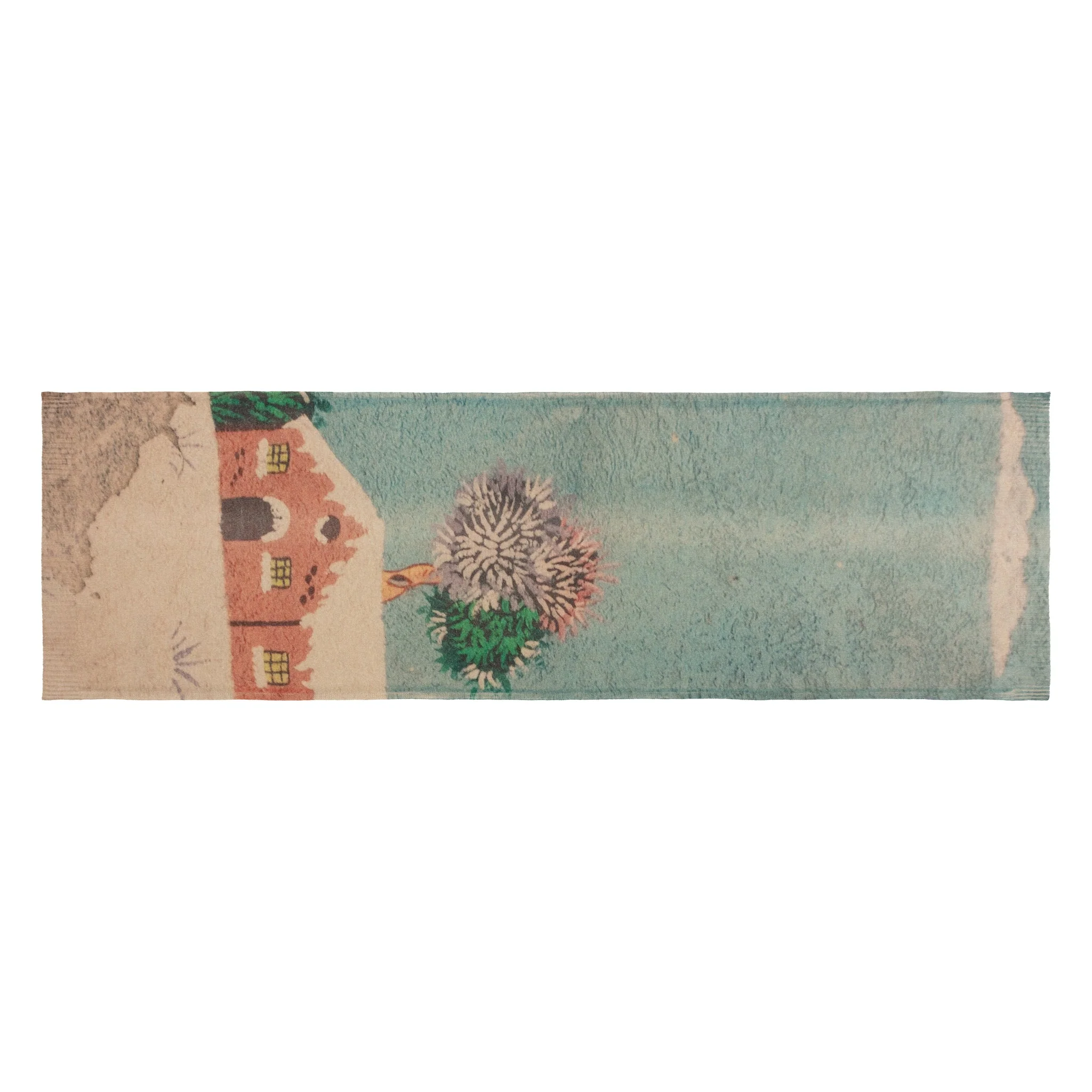 Talking Walls | Twiggy Silk Scarf - Graphic Square Snow - Image 5