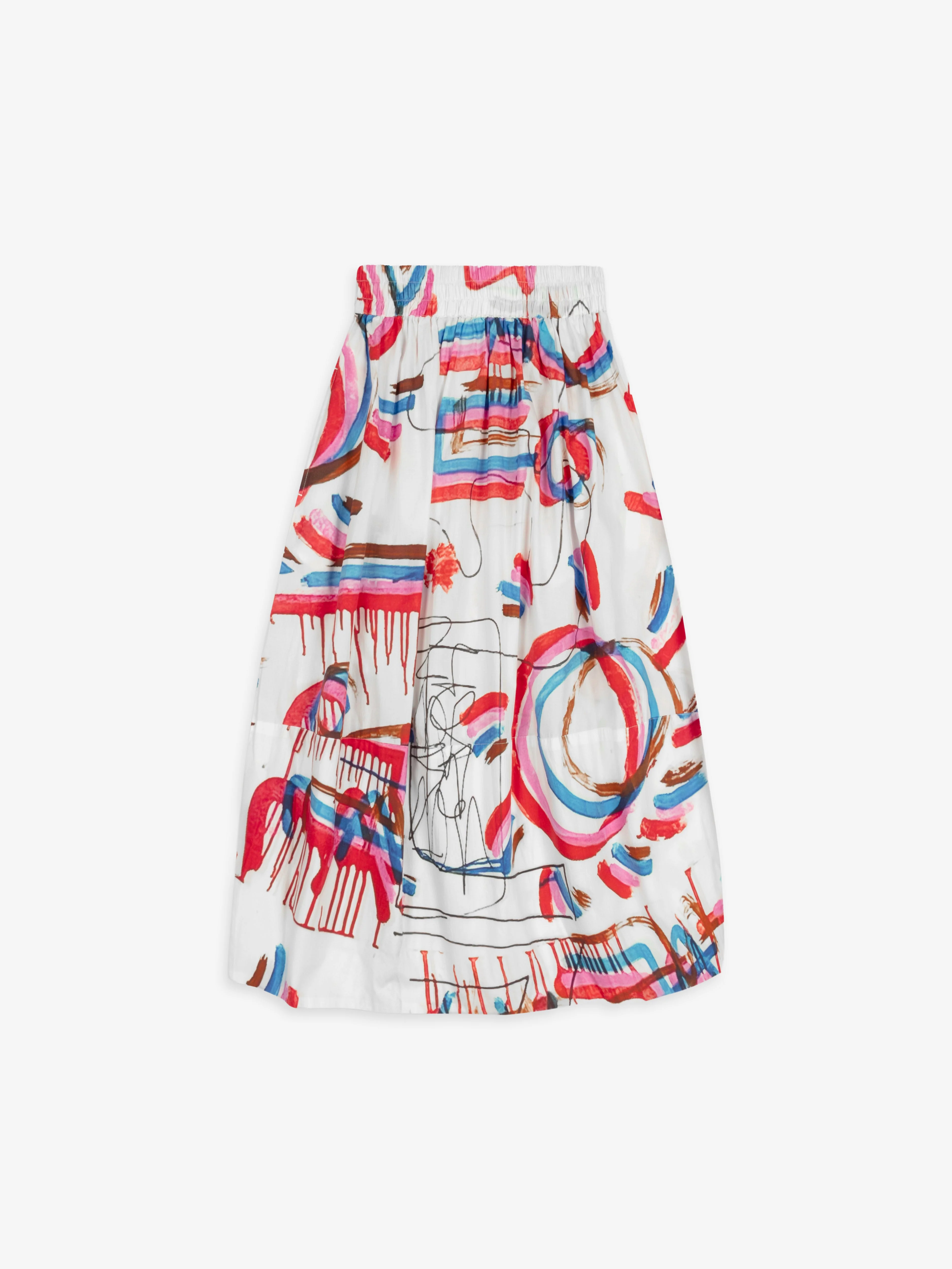 Talking Walls | Juju Circle Midi Skirt - Crispy Cotton Frequence - Image 4