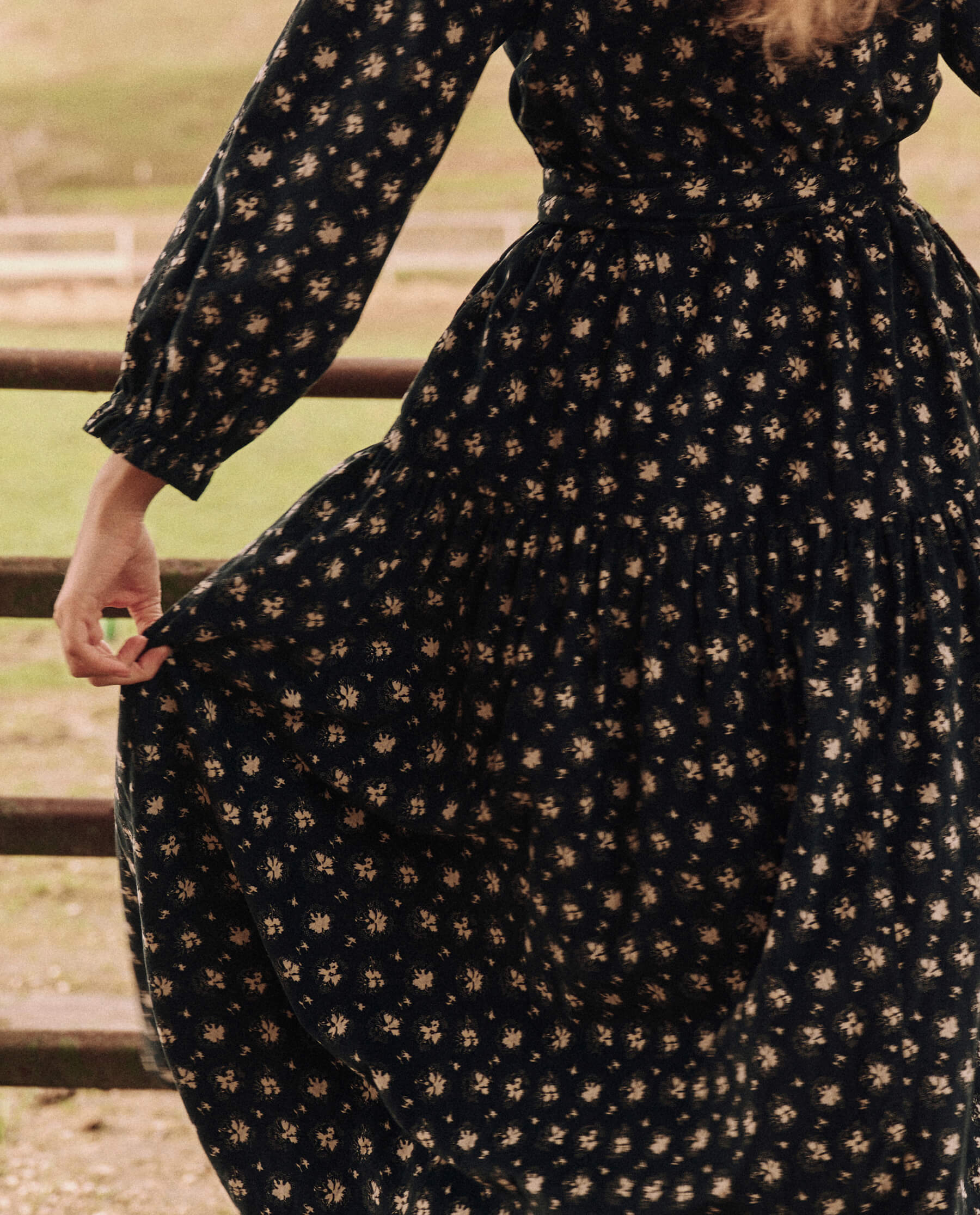 The Great | Venetian Dress in Night-Light Print Night-Lily - Image 4