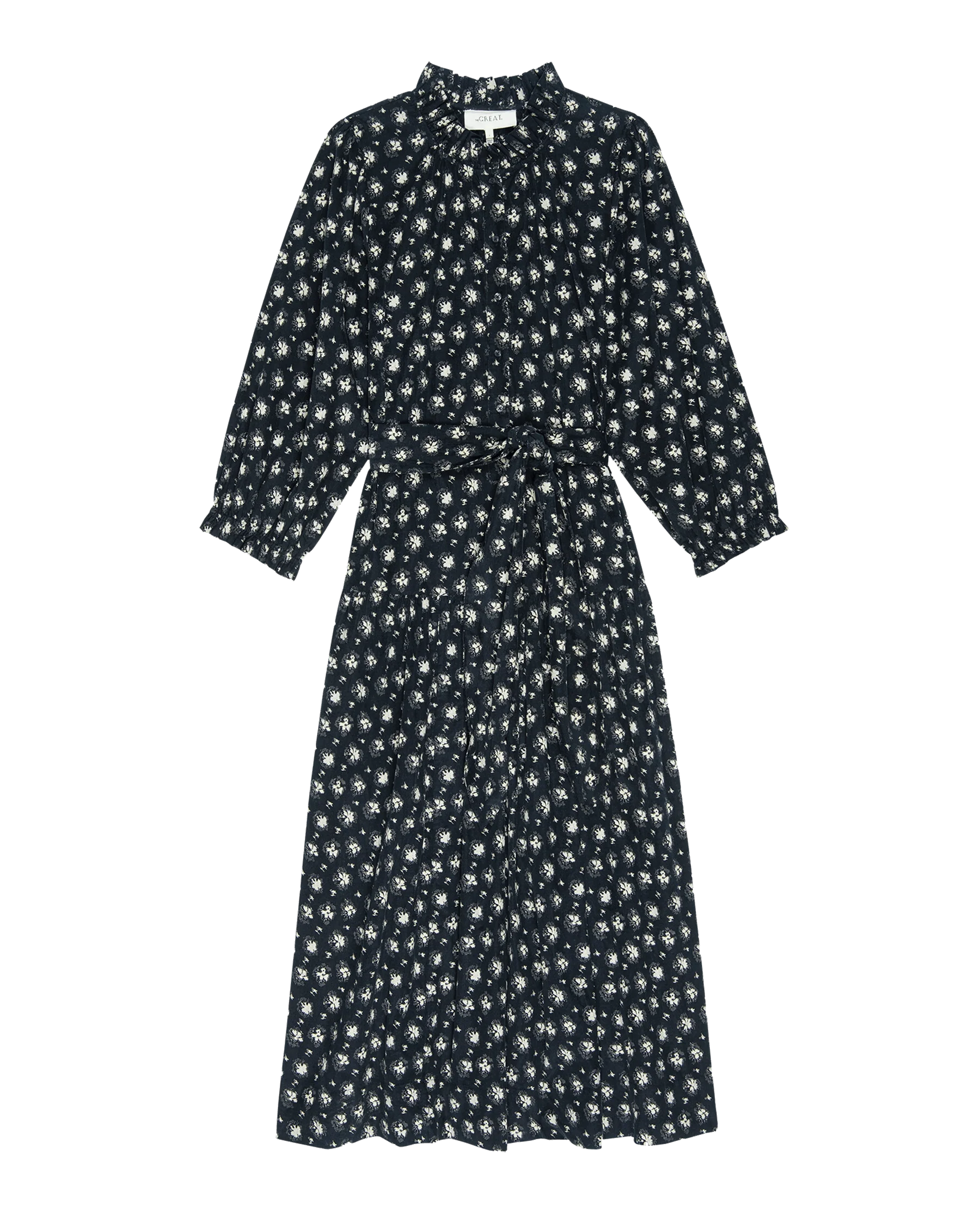 The Great | Venetian Dress in Night-Light Print Night-Lily - Image 6