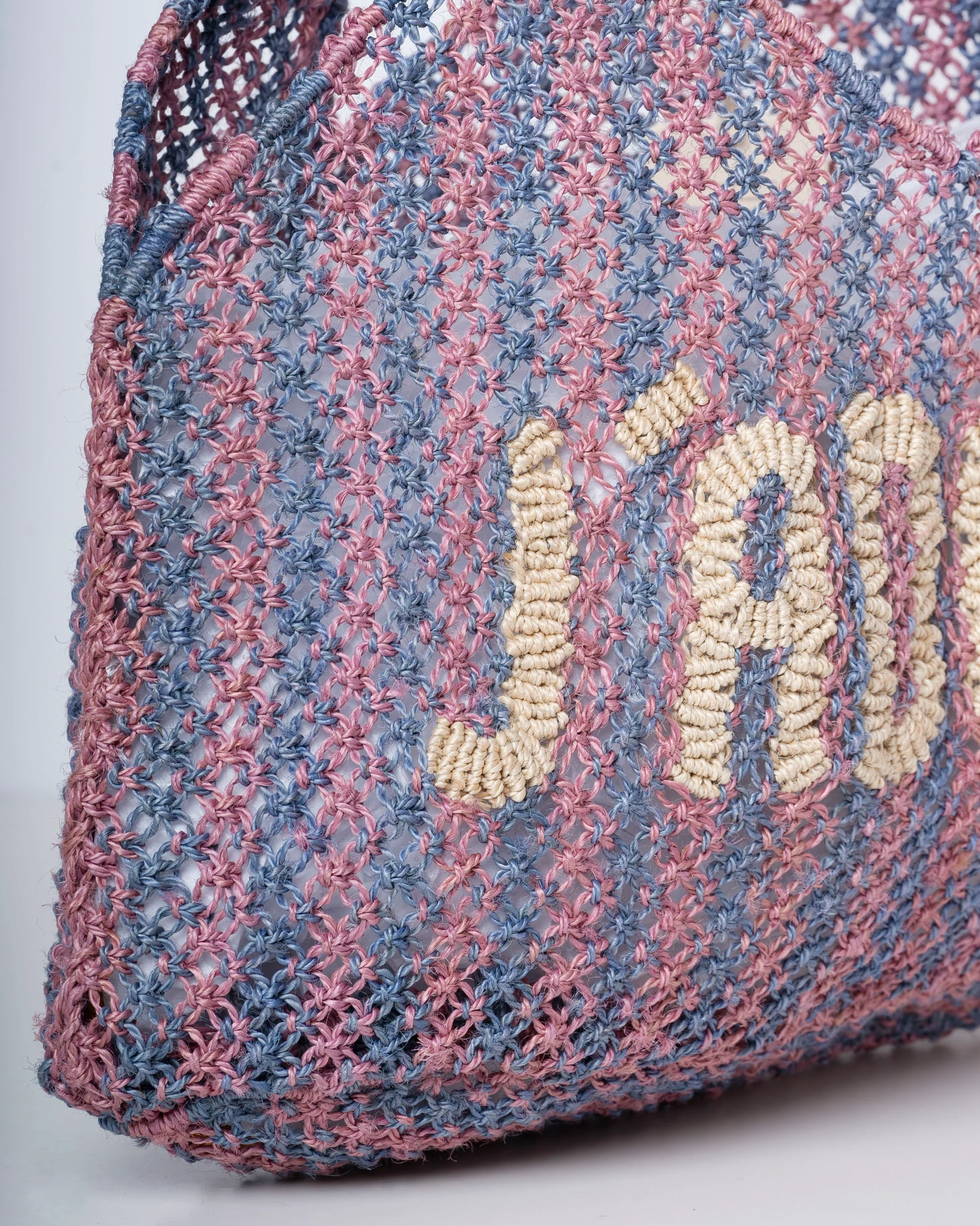 The Jacksons | Dora Jadore Jute Beach Bag - Pebble - Image 3
